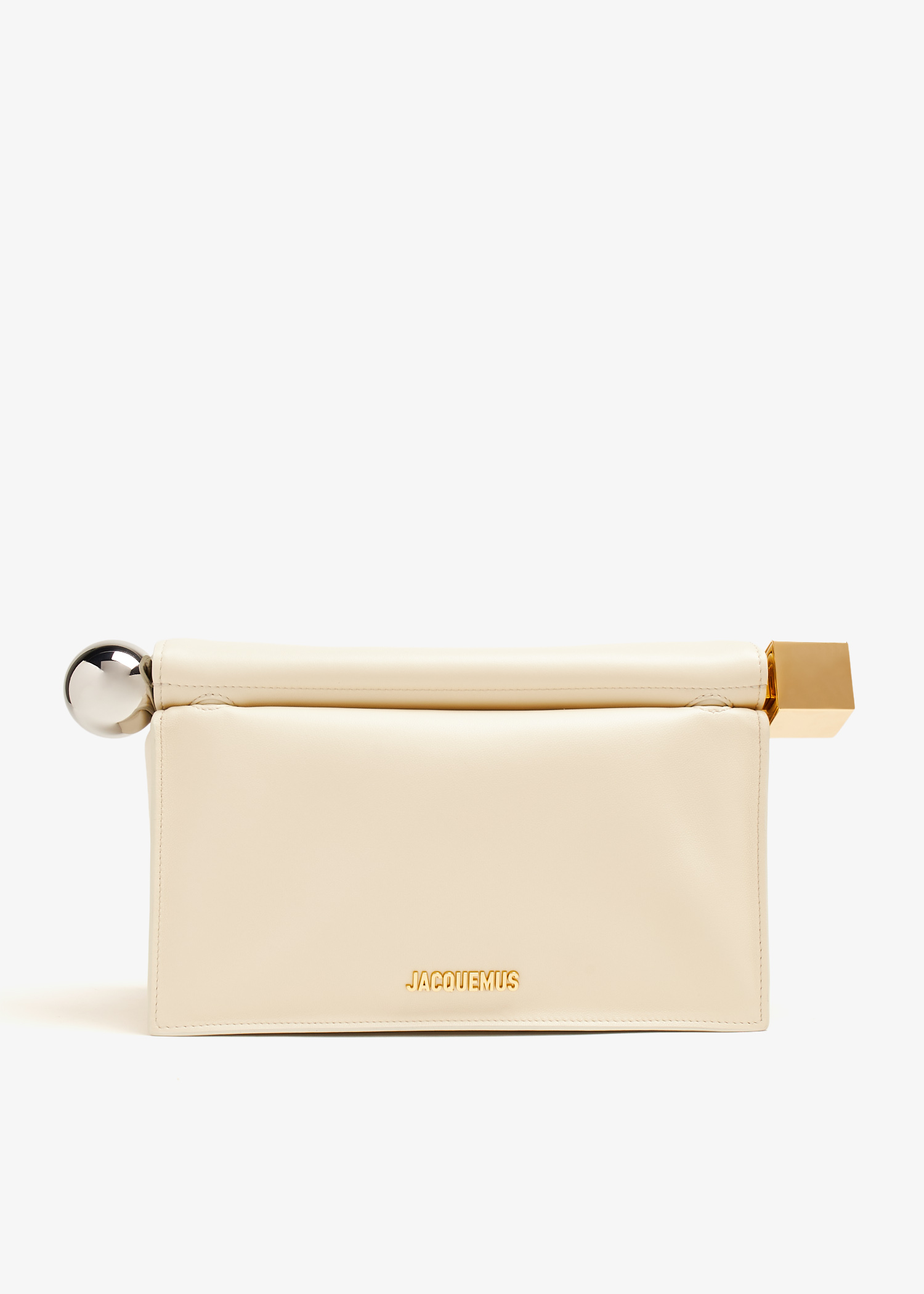 

La Pochette Rond Carré clutch, White