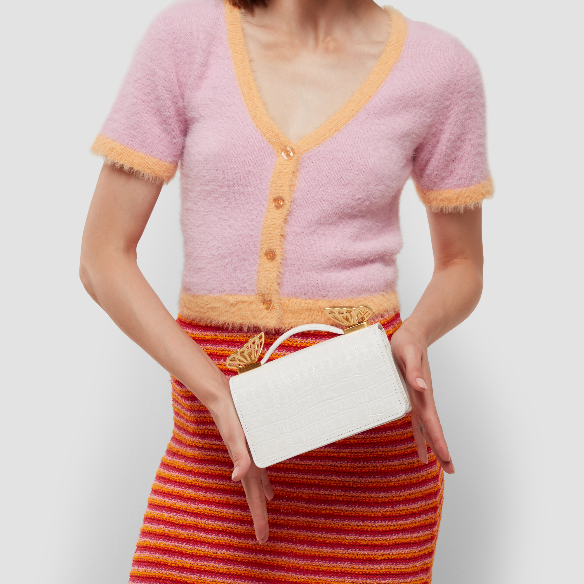 

Mariposa mini bag, White