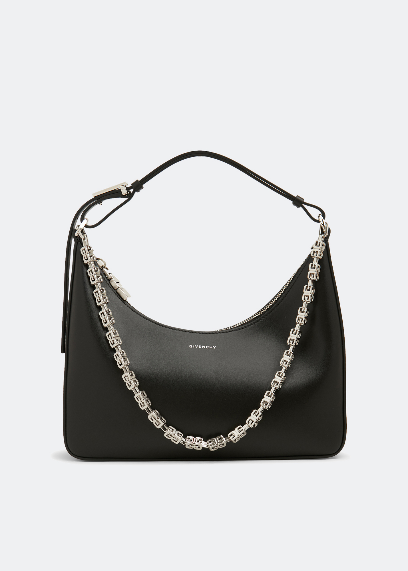 Moon cut-out small bag, Black