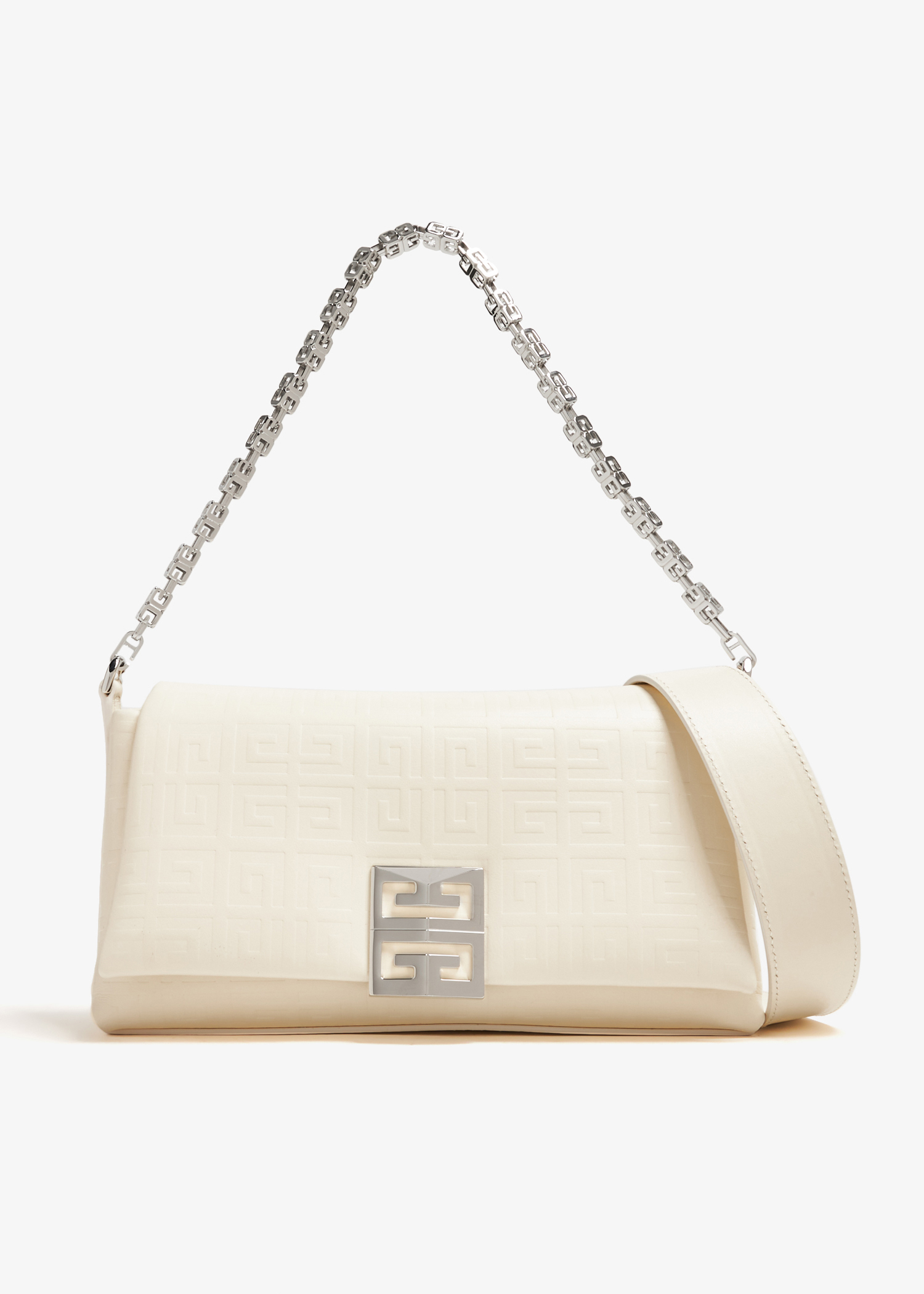 

Small 4G quilted bag, White