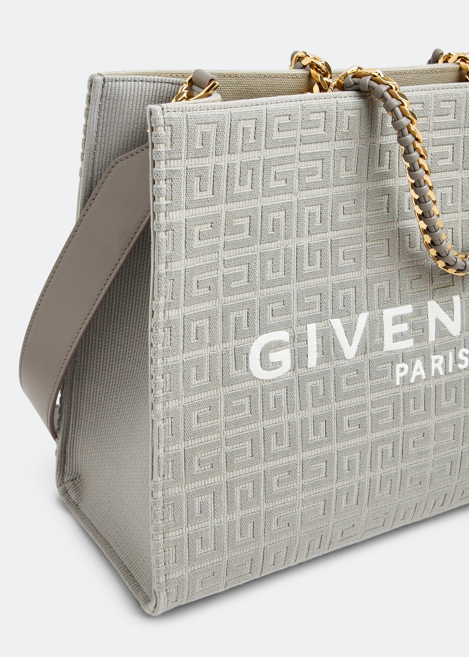 

Medium G tote shopping bag, Grey