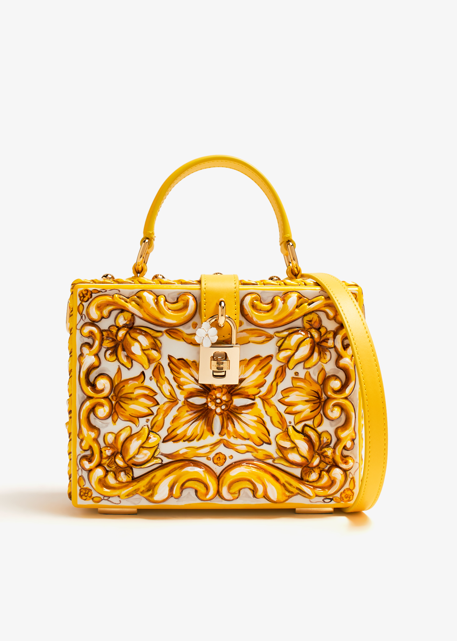 

Dolce Box handbag, Yellow