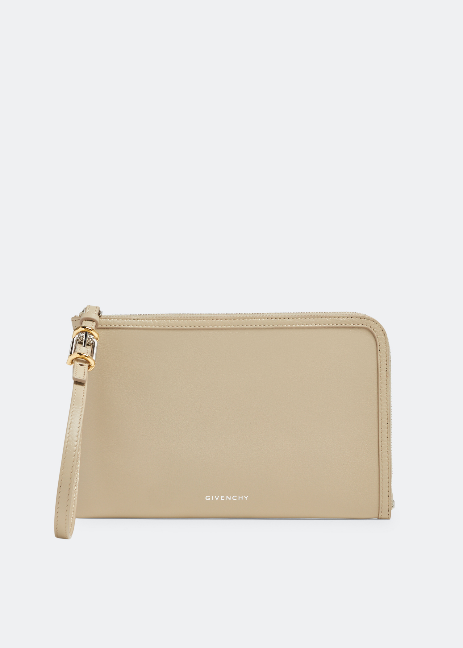Voyou zipped pouch, Beige