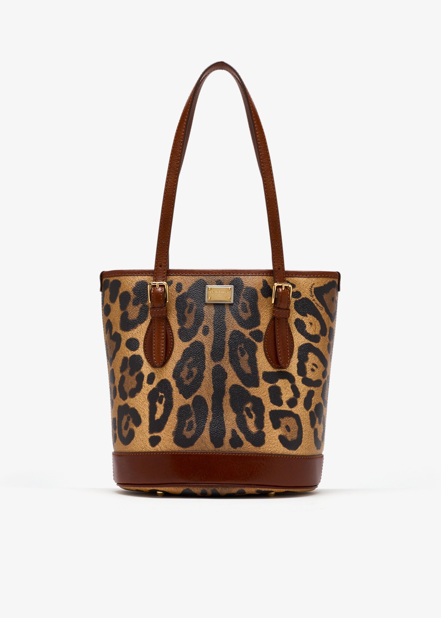 

Leopard-print bucket bag, Animal printed