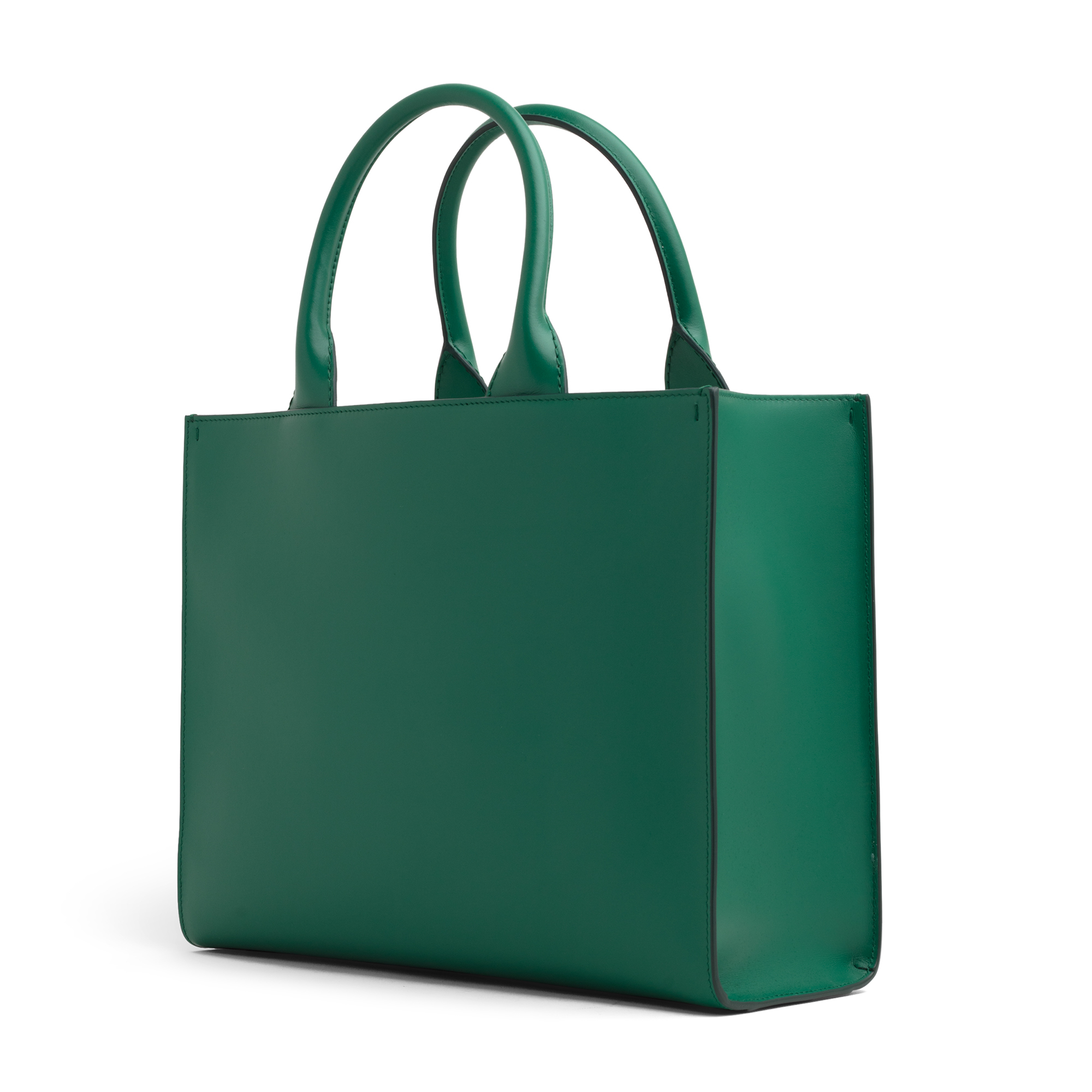 

DG leather top handle bag, Green