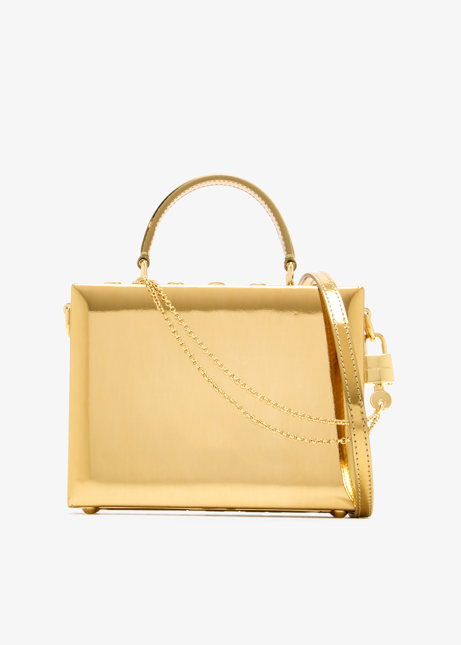 

Dolce Box handbag, Gold