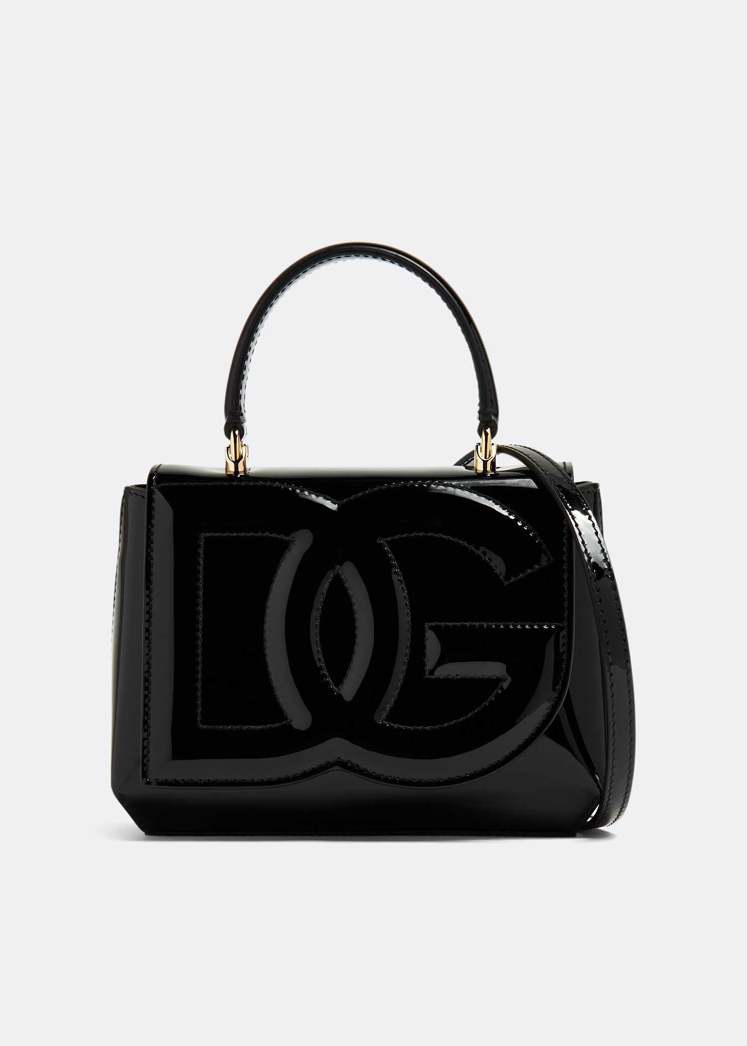 

DG logo top-handle bag, Black