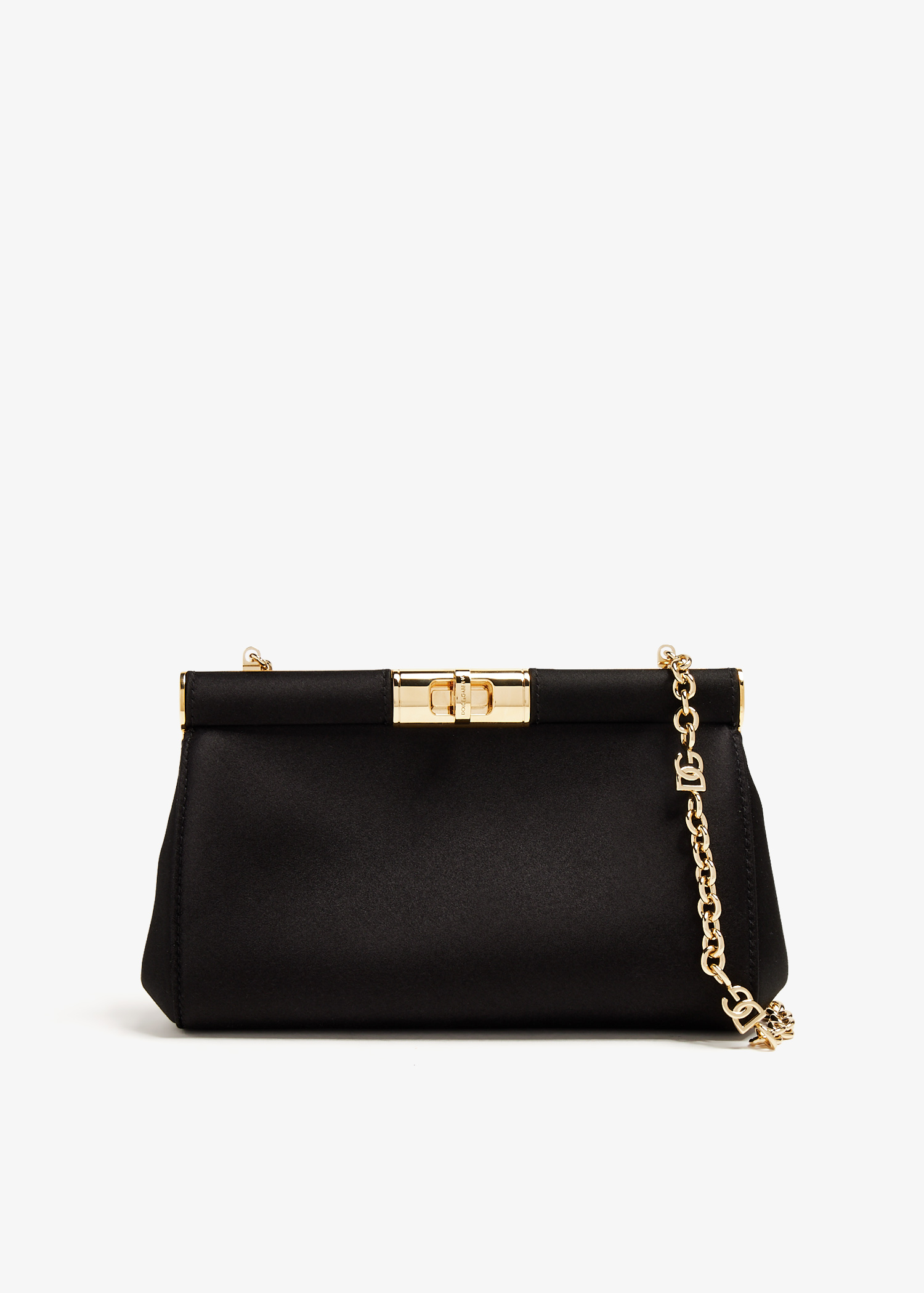 

Satin shoulder bag, Black