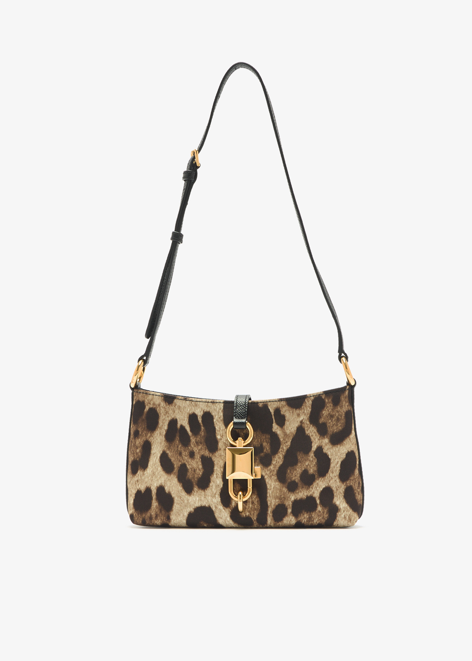 

Leopard-print lock crossbody bag, Animal printed