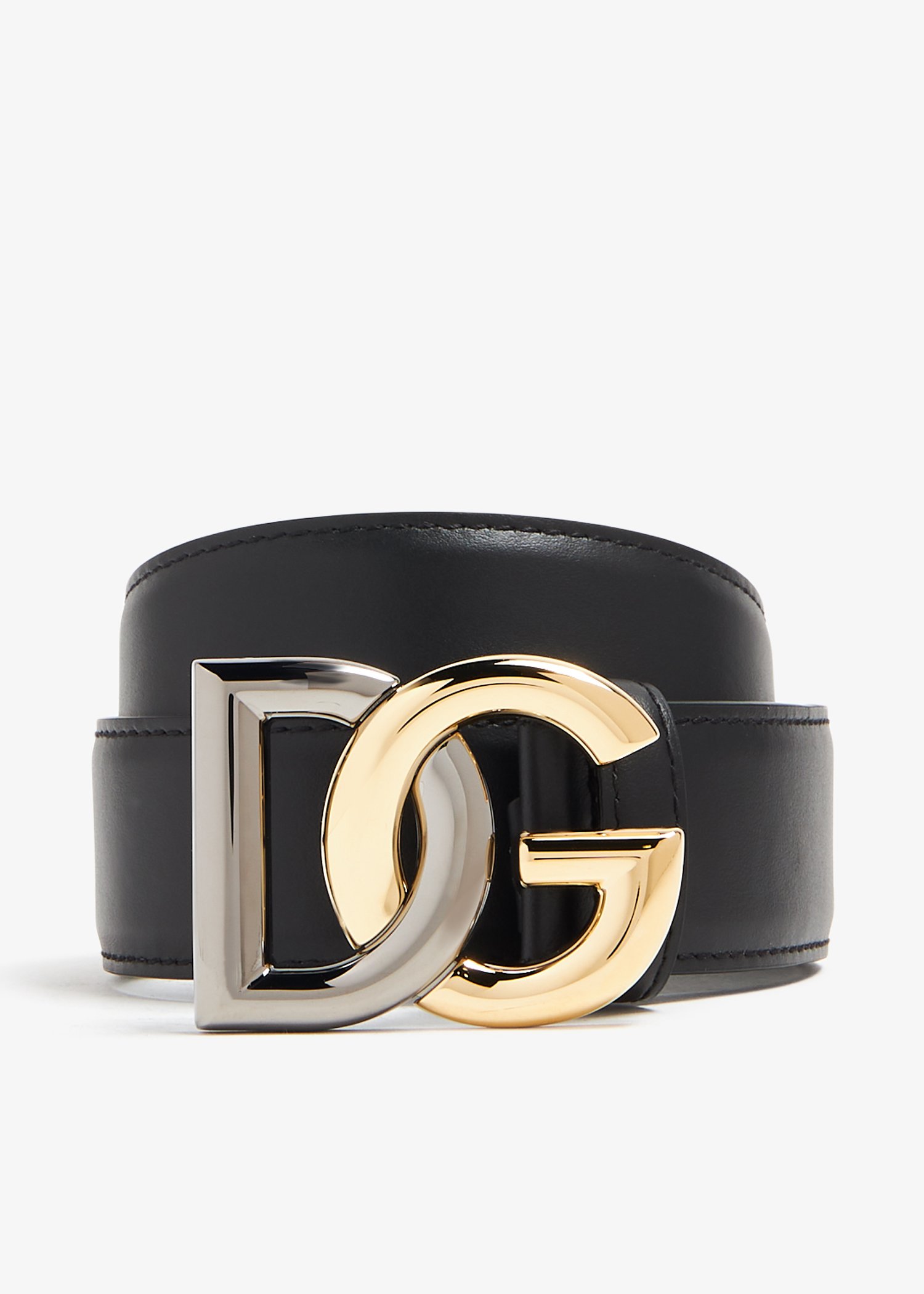 

Double-plated DG logo belt, Black