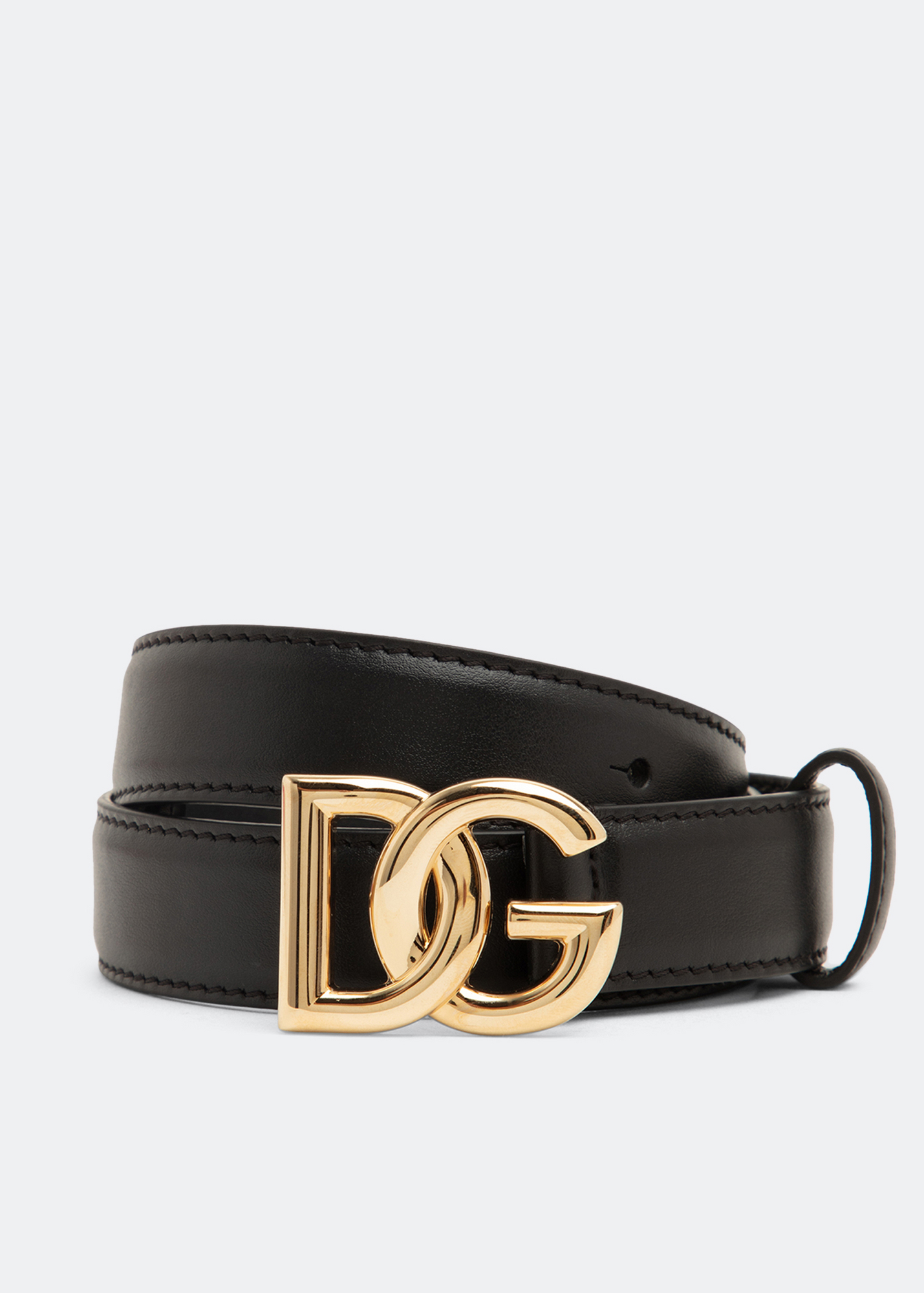 

DG leather belt, Black