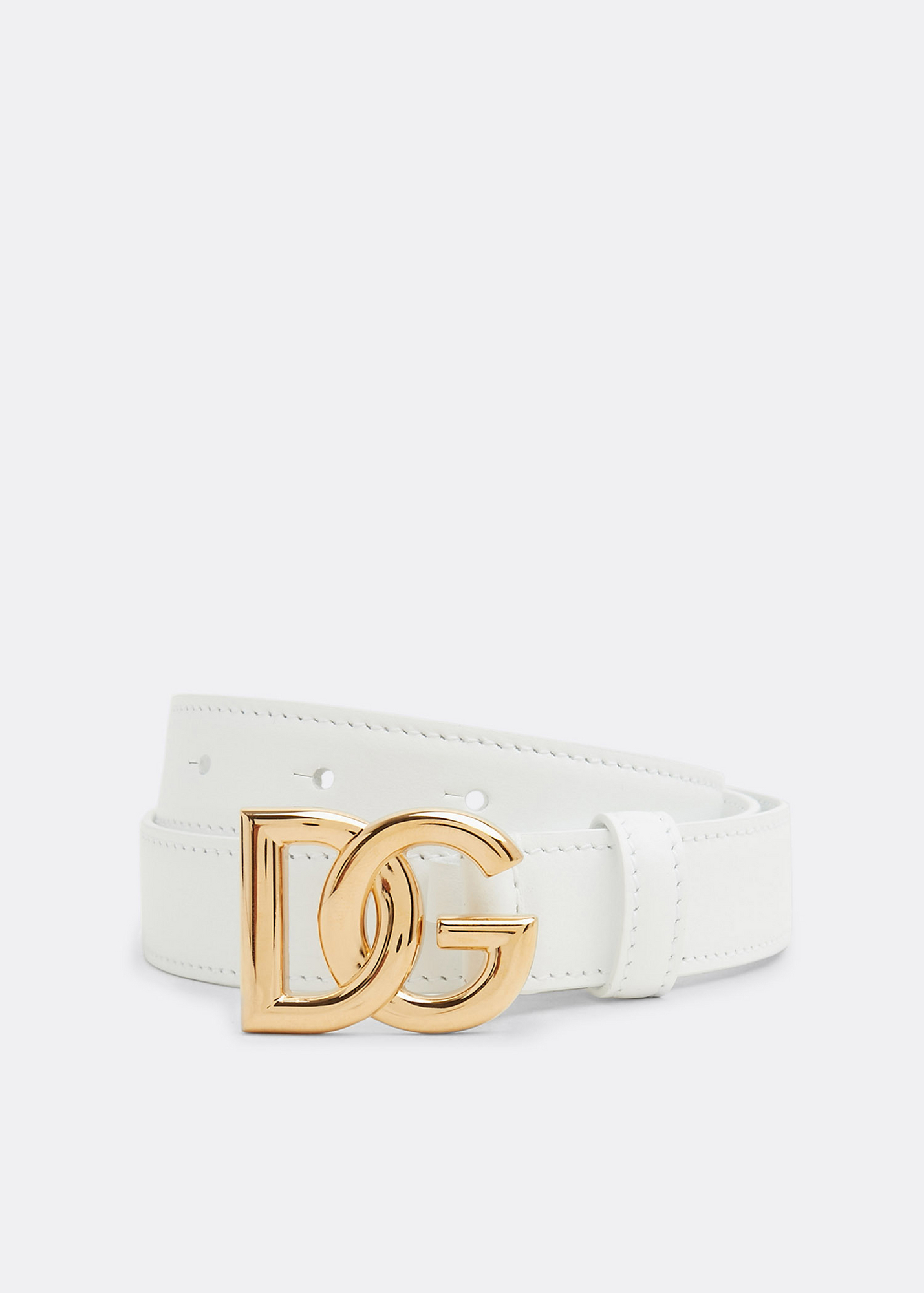 

DG logo belt, White