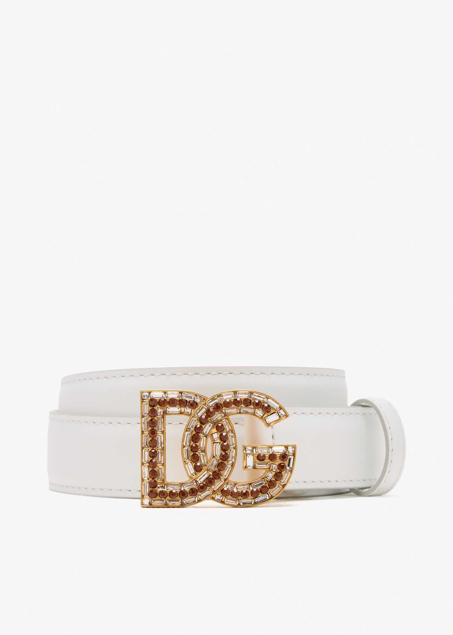 

DG logo belt, White