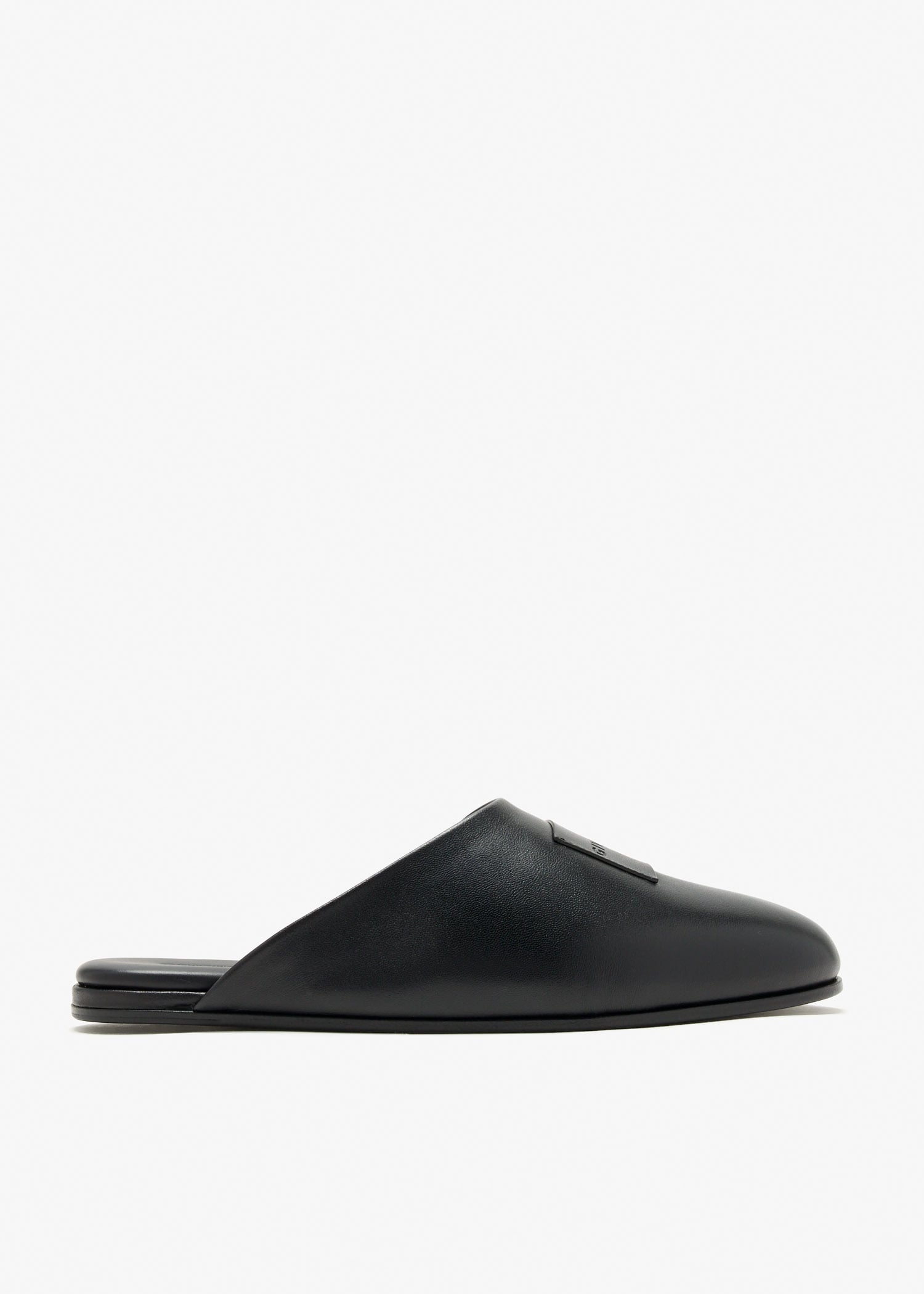 

Label slippers, Black