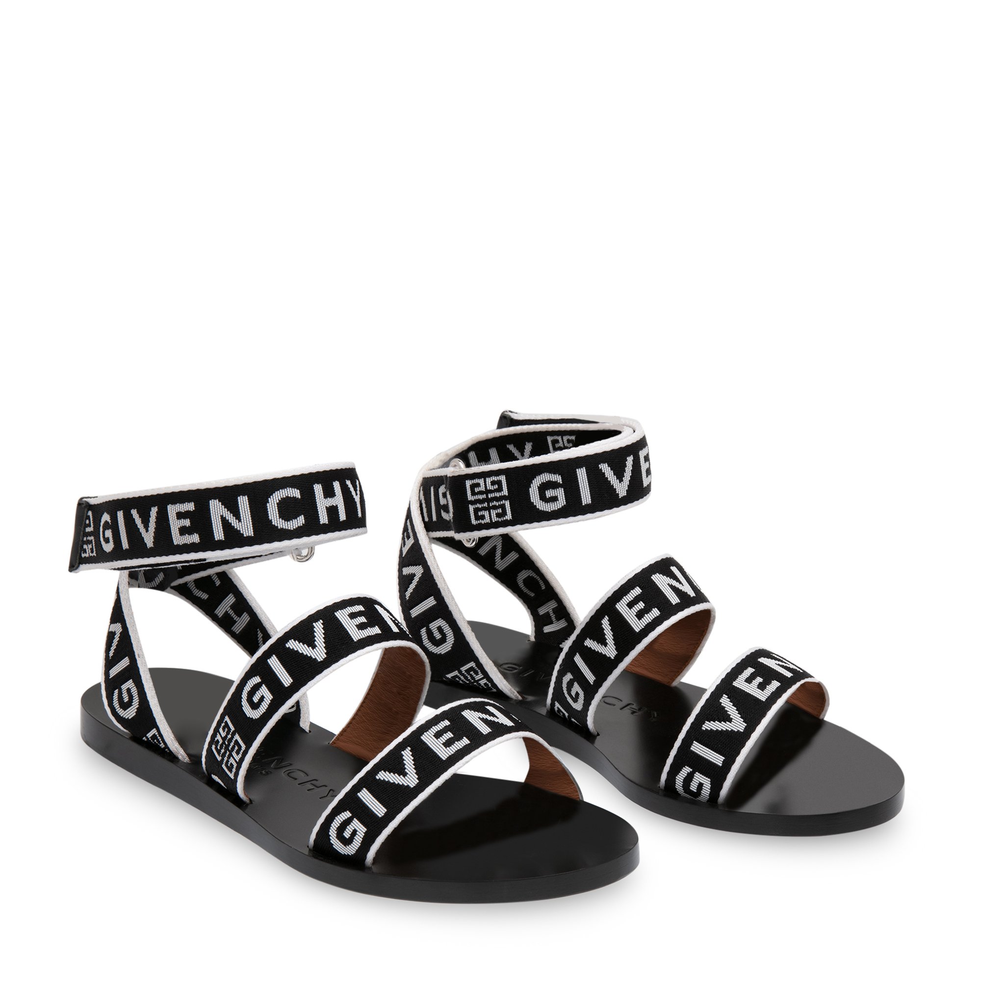 

4G ankle sandals, Black