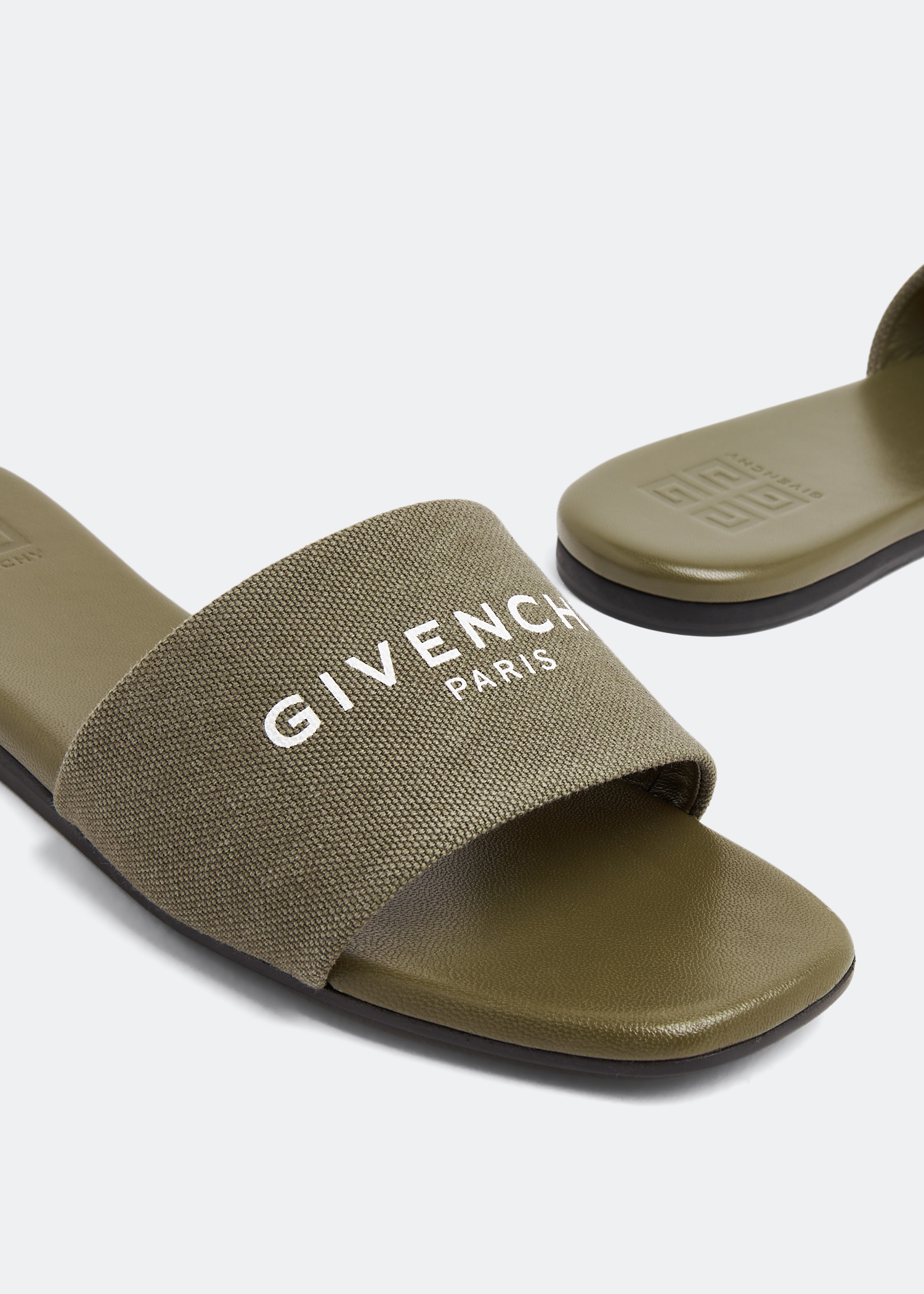 

4G flat sandals, Green