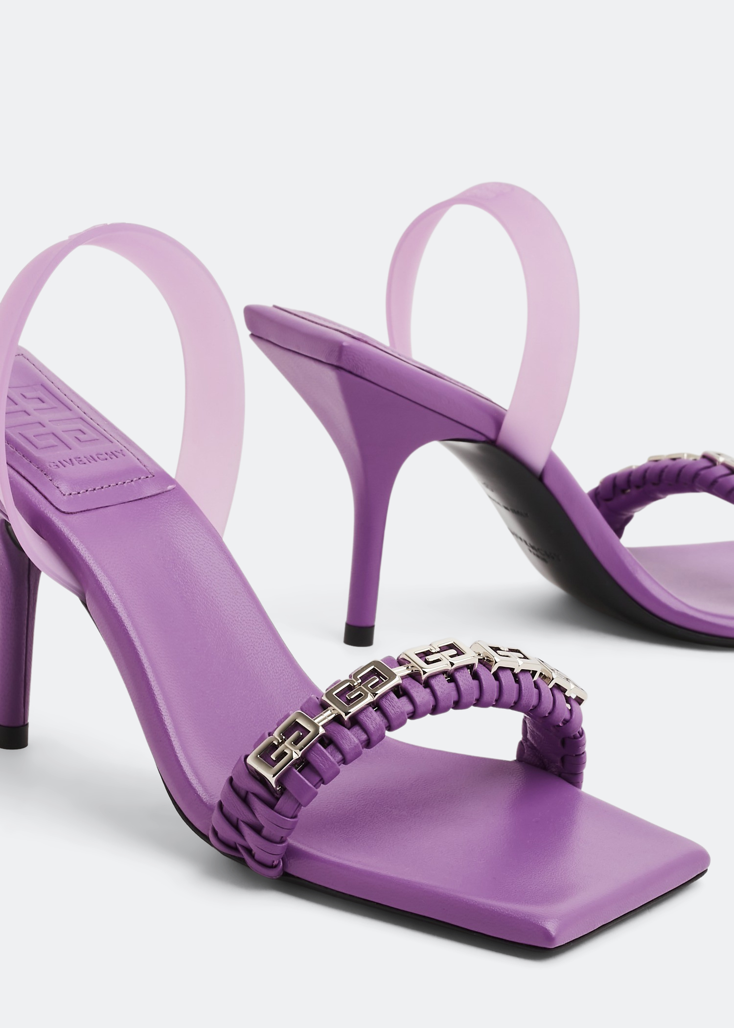 

G woven sandals, Purple