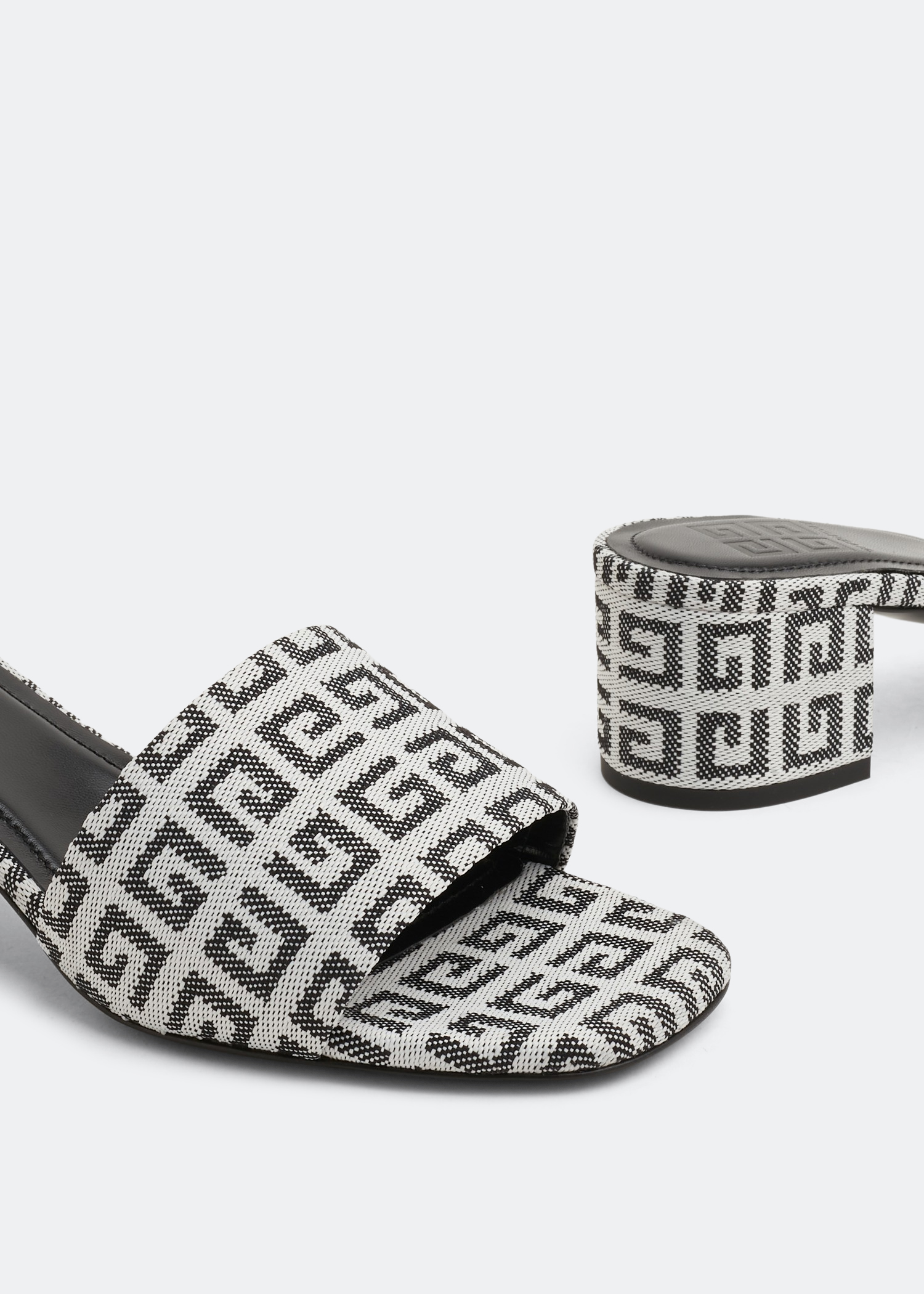 

4G jacquard mules, Prints