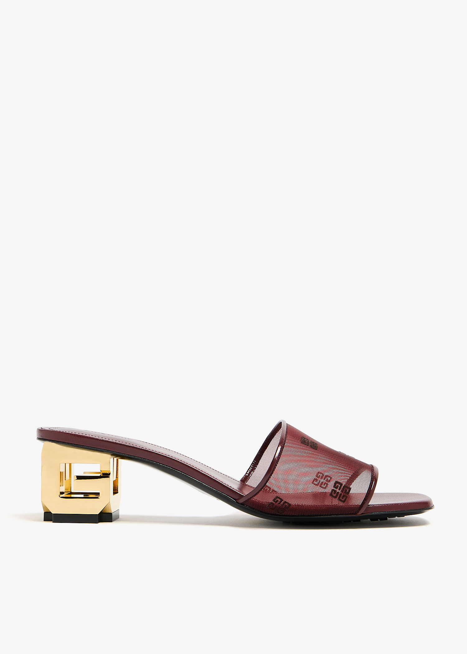 

G Cube mules, Burgundy