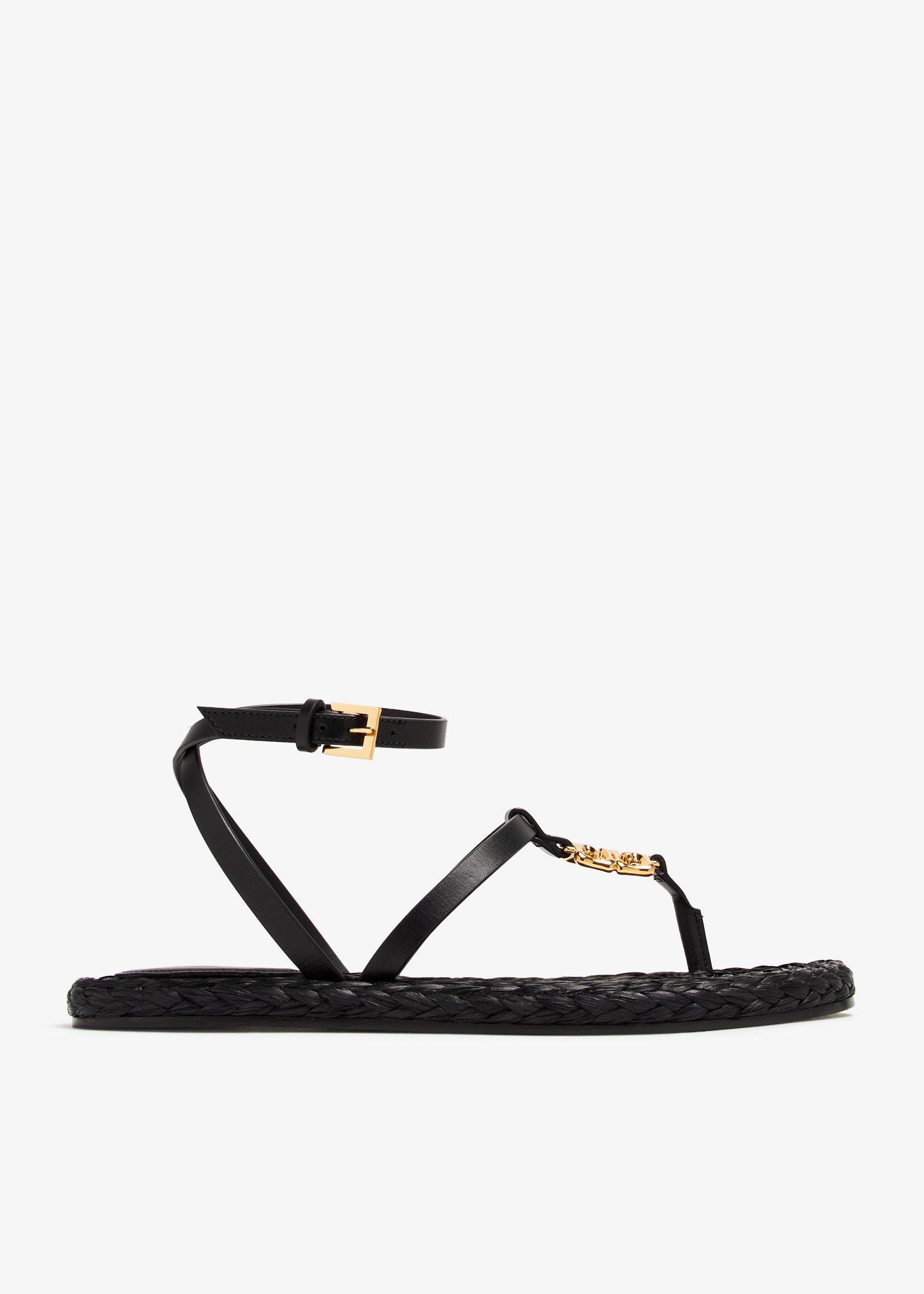 

4G Liquid flat sandals, Black