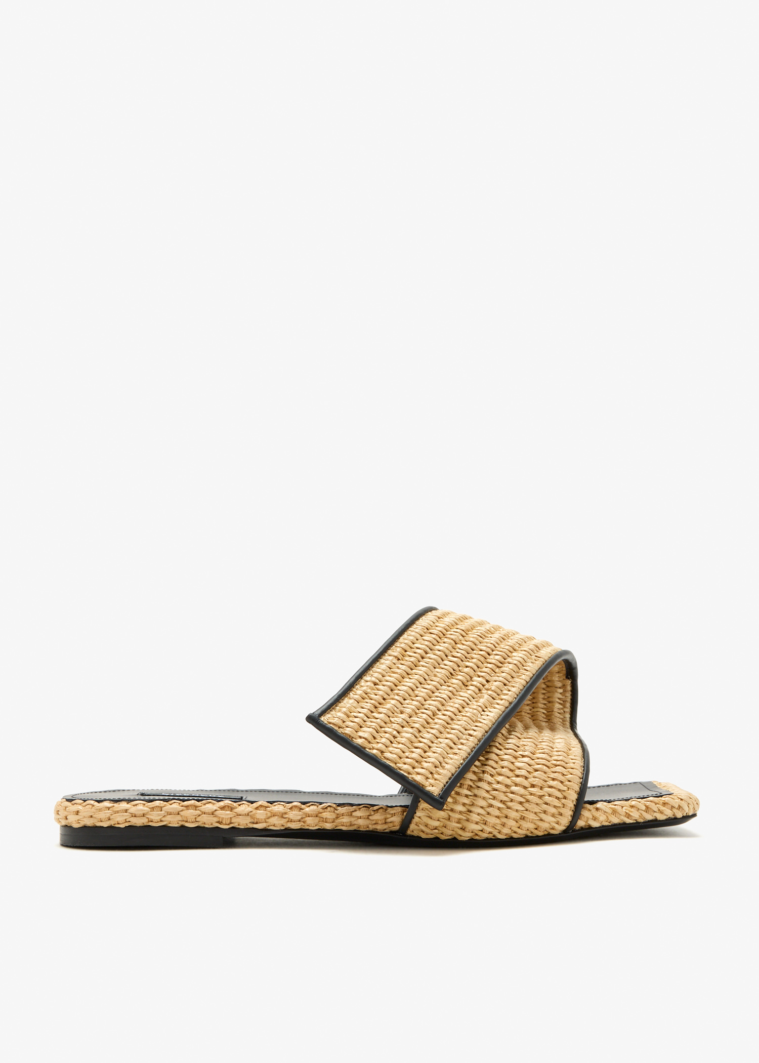 

Sliced Square sandals, Beige