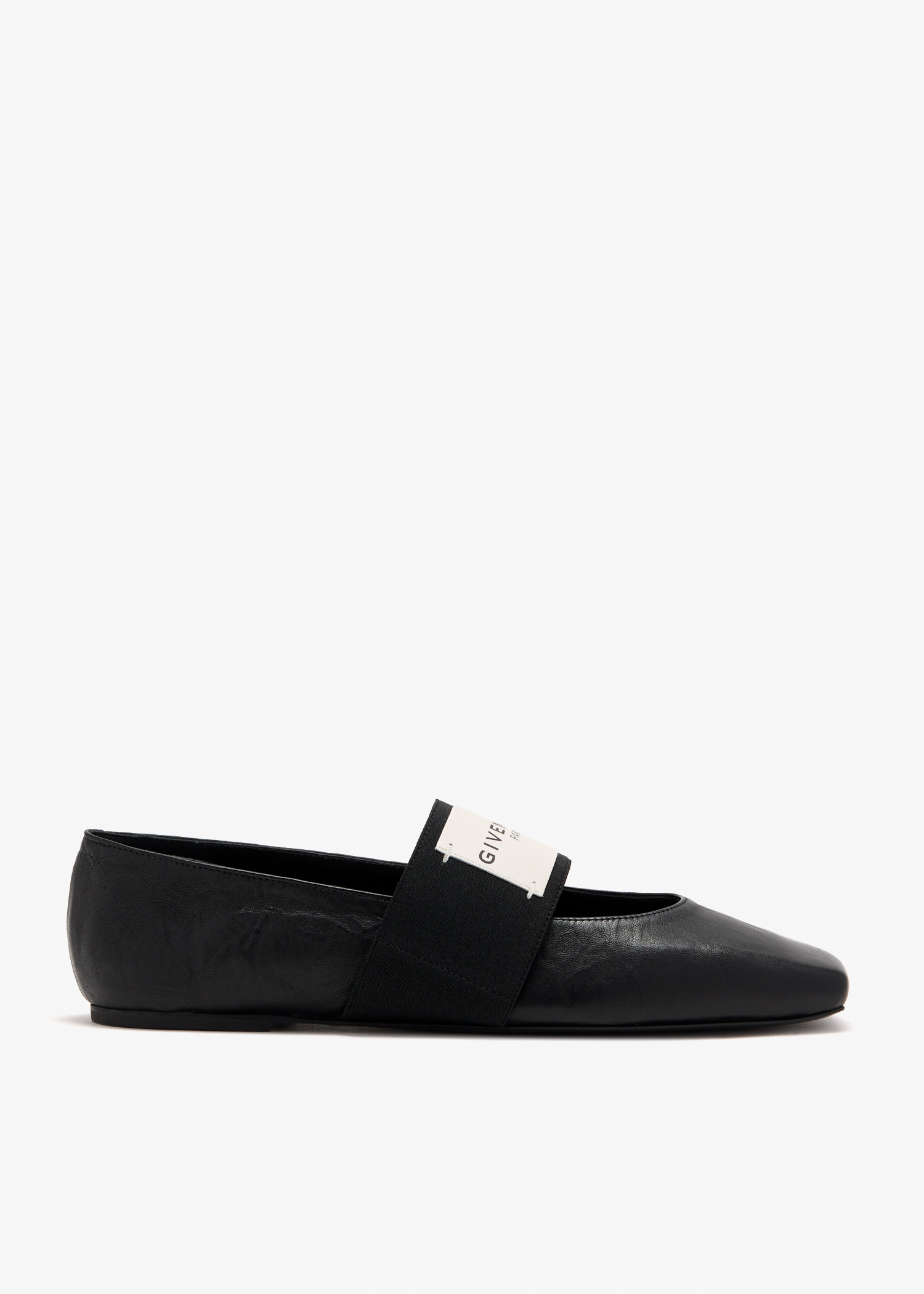 

Sliced Square ballerinas, Black