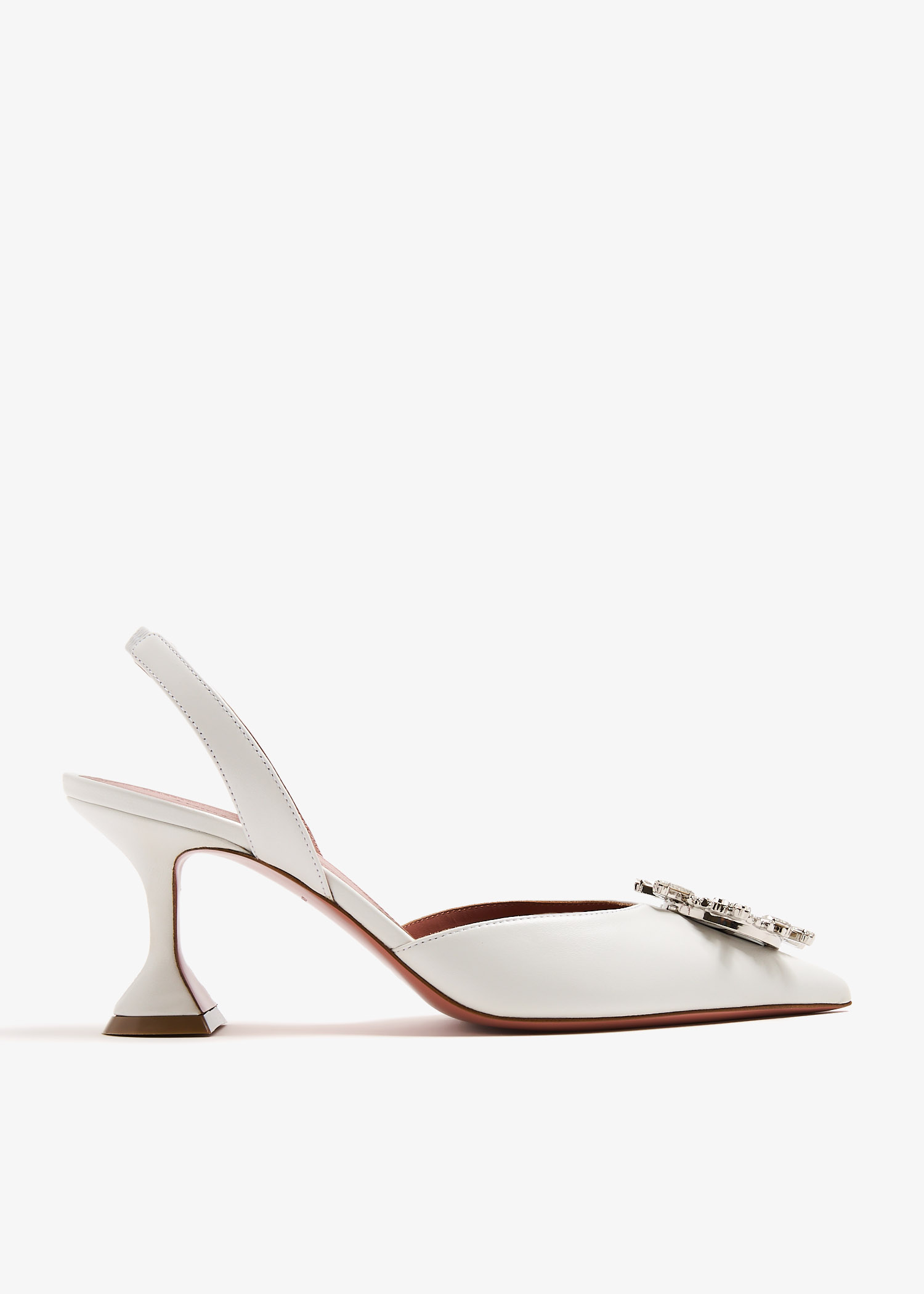 

Begum sling pumps, White