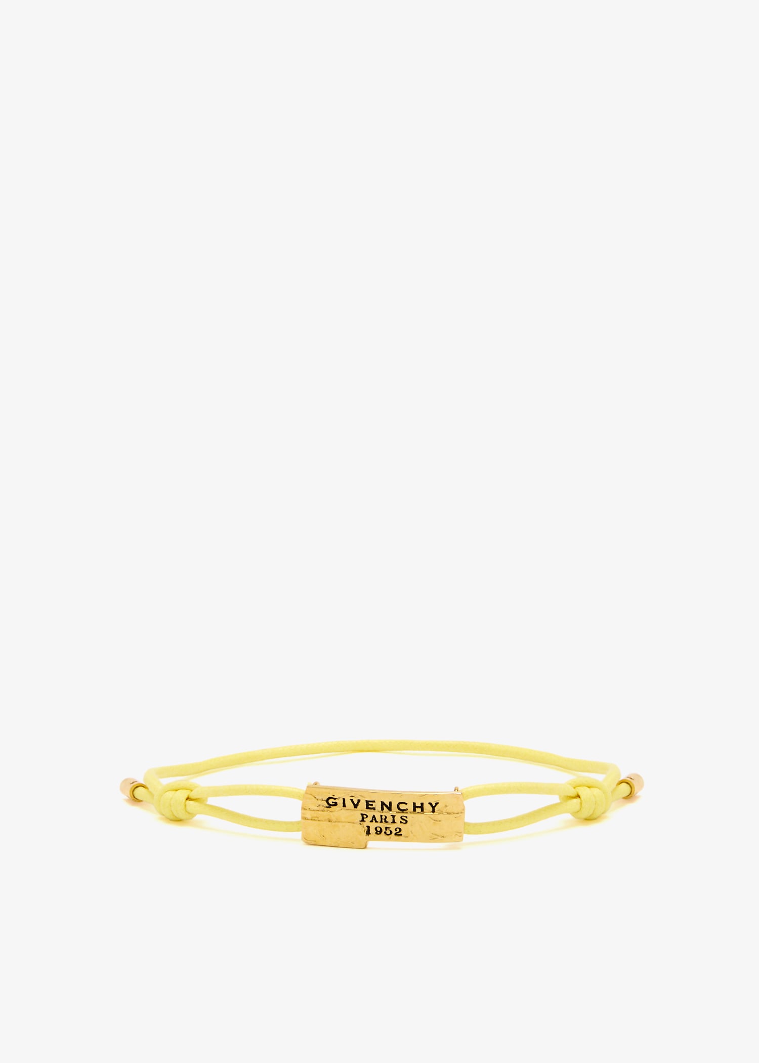 

Tape cord bracelet, Yellow