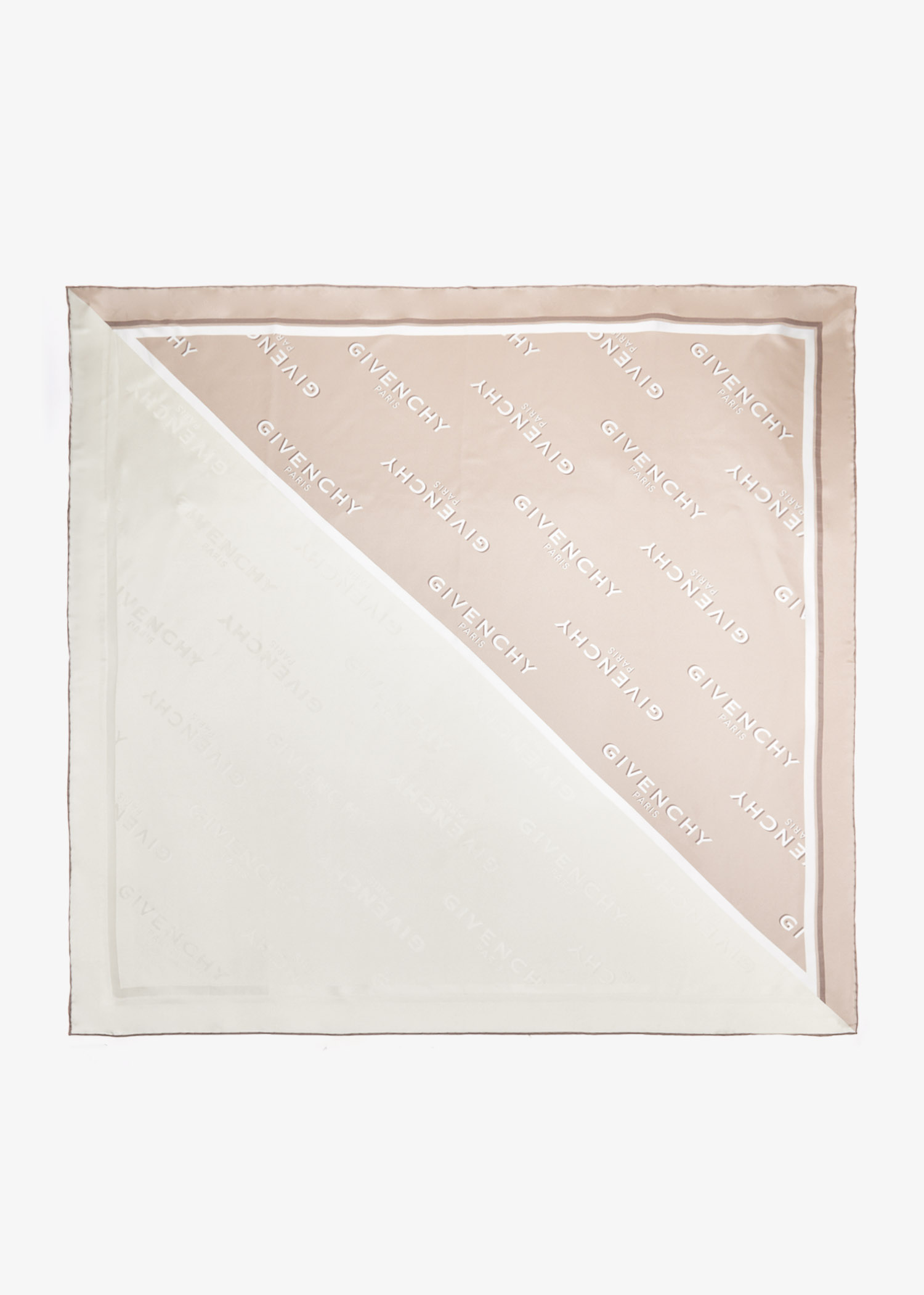 

Shadow square scarf, Cream