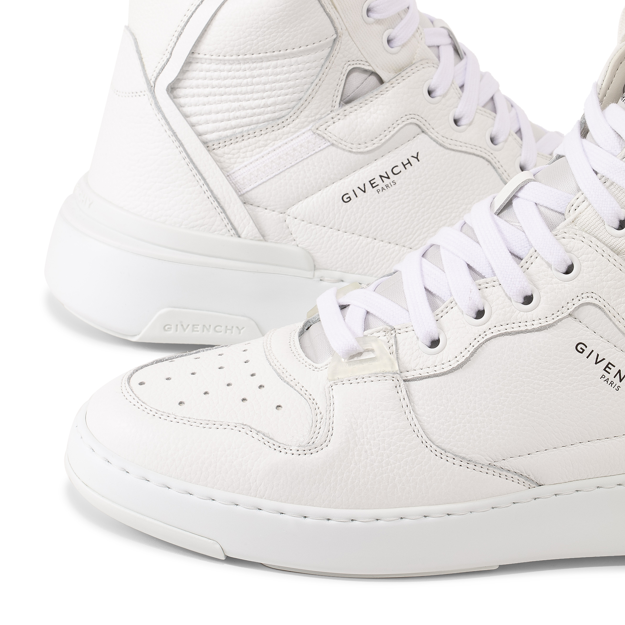 

Wing high top sneakers, White