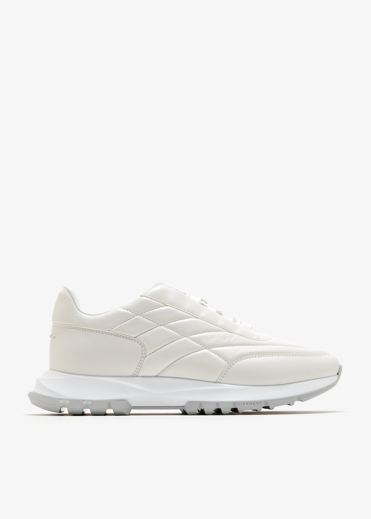 

Leather low-top sneakers, White