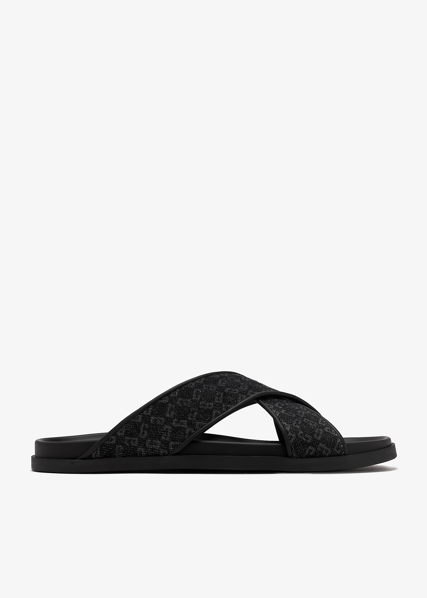

G Plage crossed strap sandals, Black