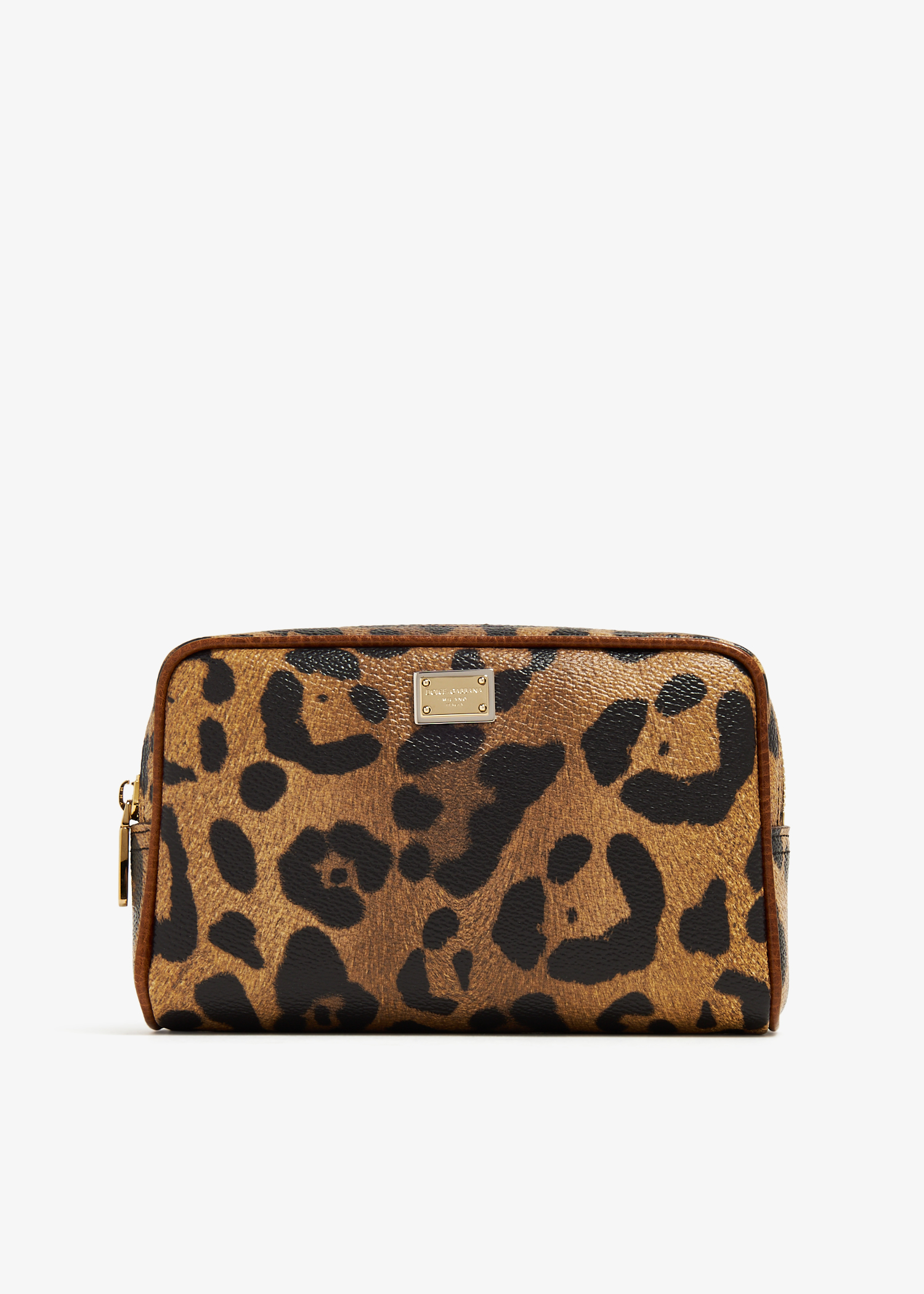 

Crespo leopard-print toiletry pouch, Animal print