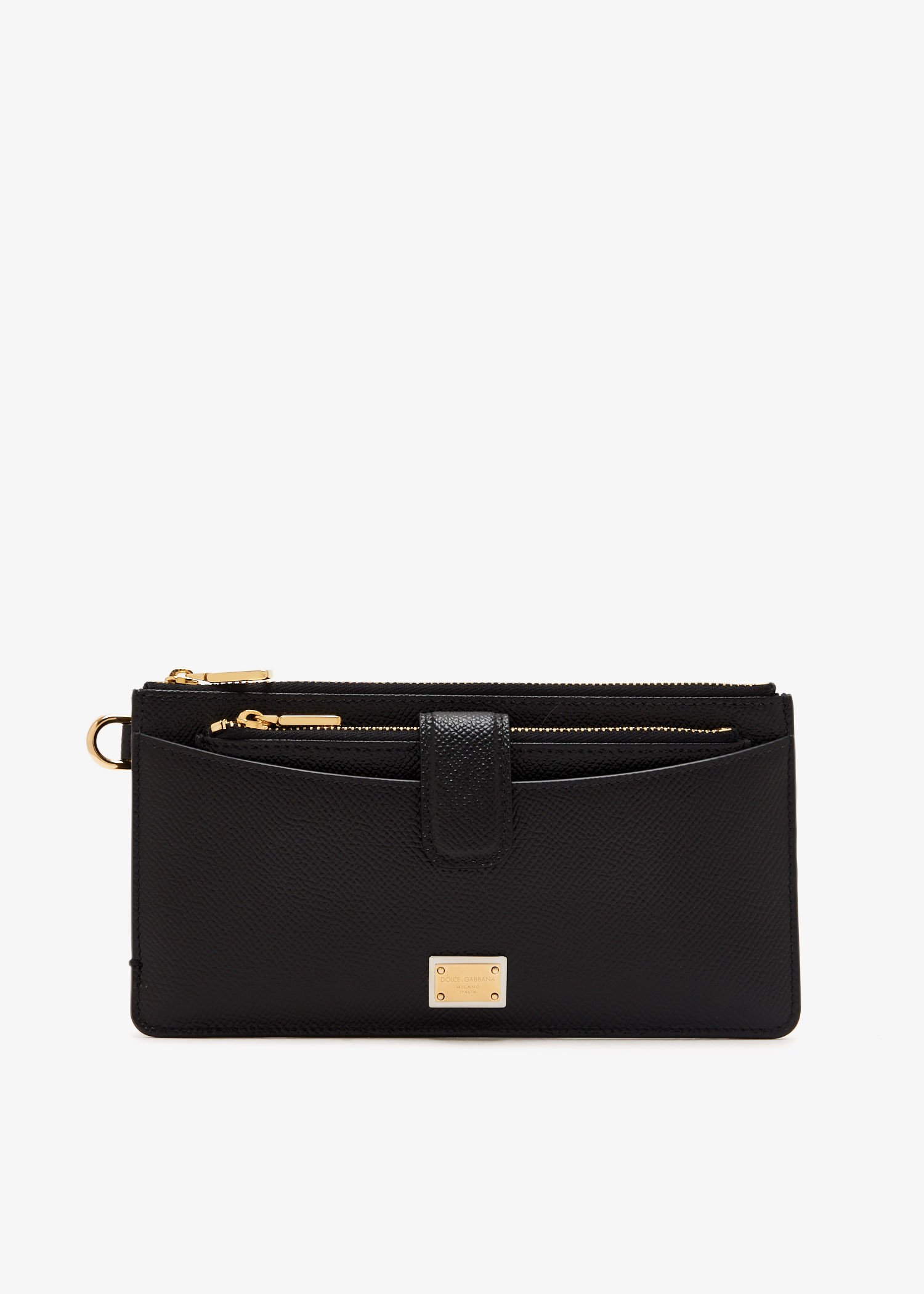 

Dauphine calfskin card holder, Black