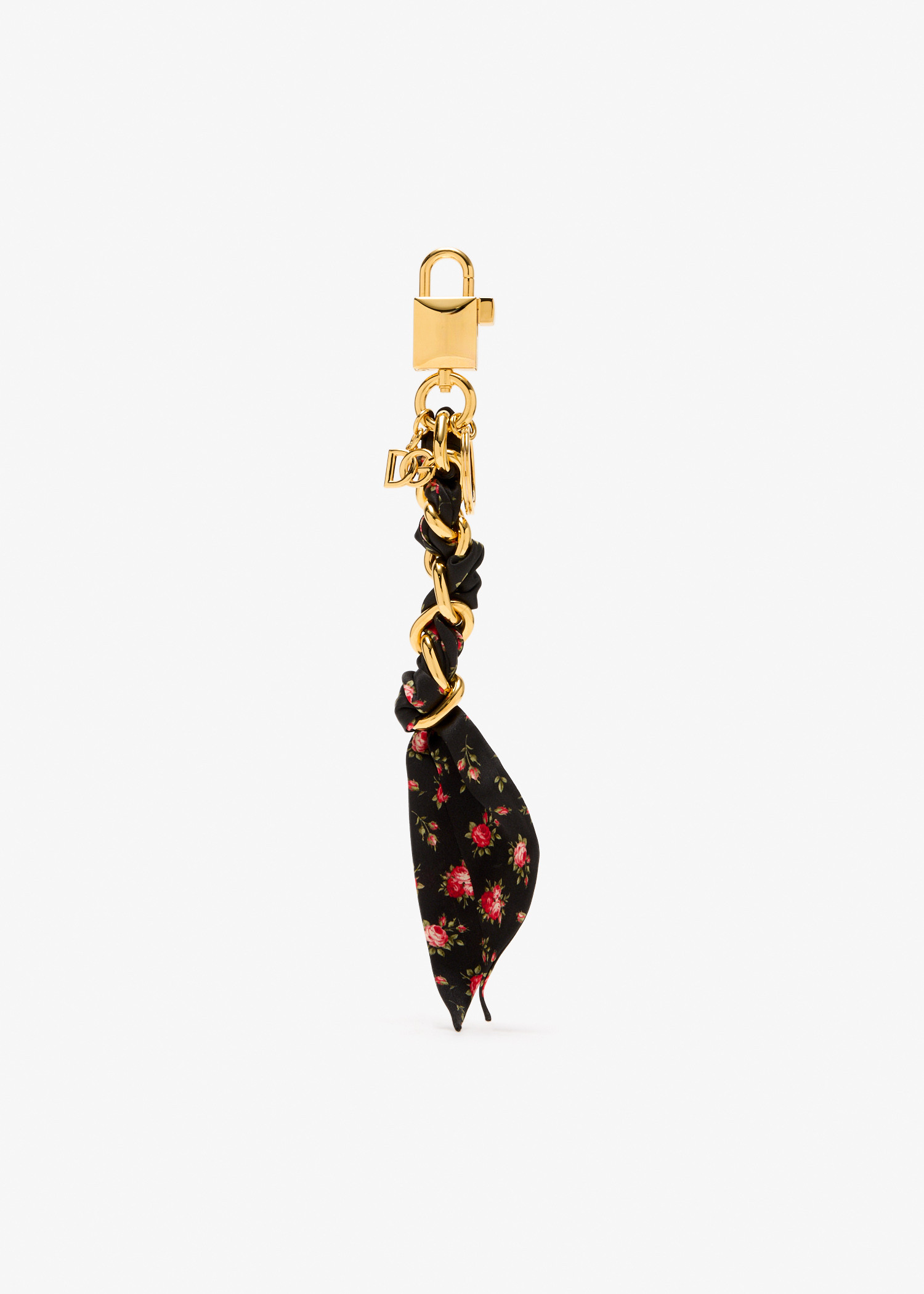 

Printed satin keychain, Gold