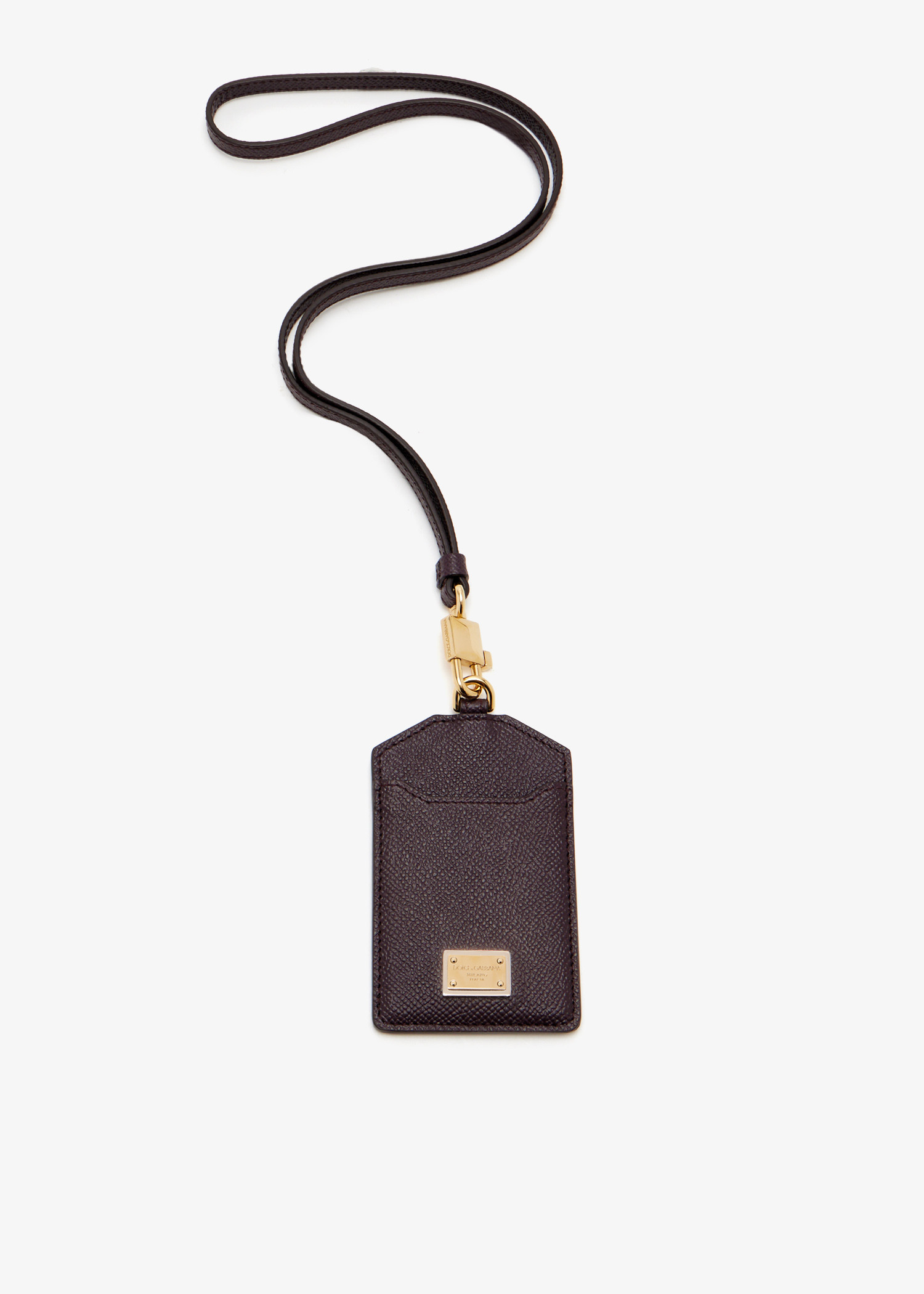 

Dauphine calfskin badge holder, Burgundy