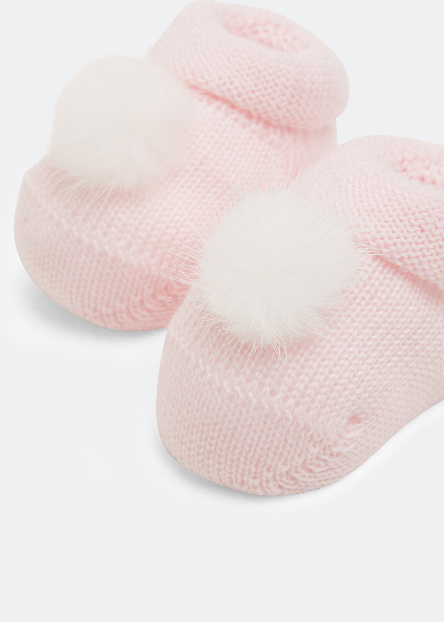 

Wool booties, Pink