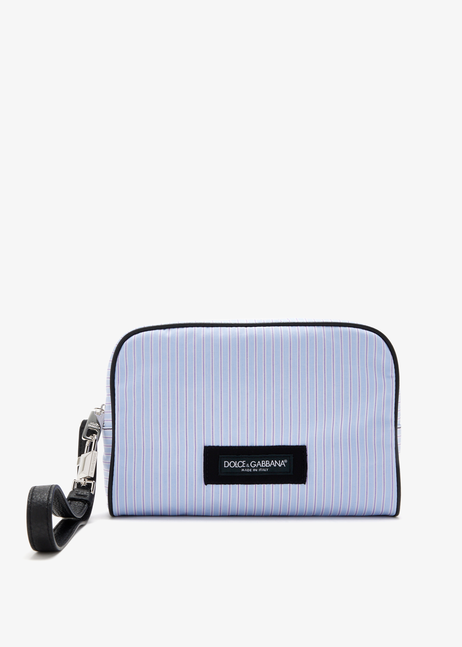 

Striped Poplin pouch, Printed