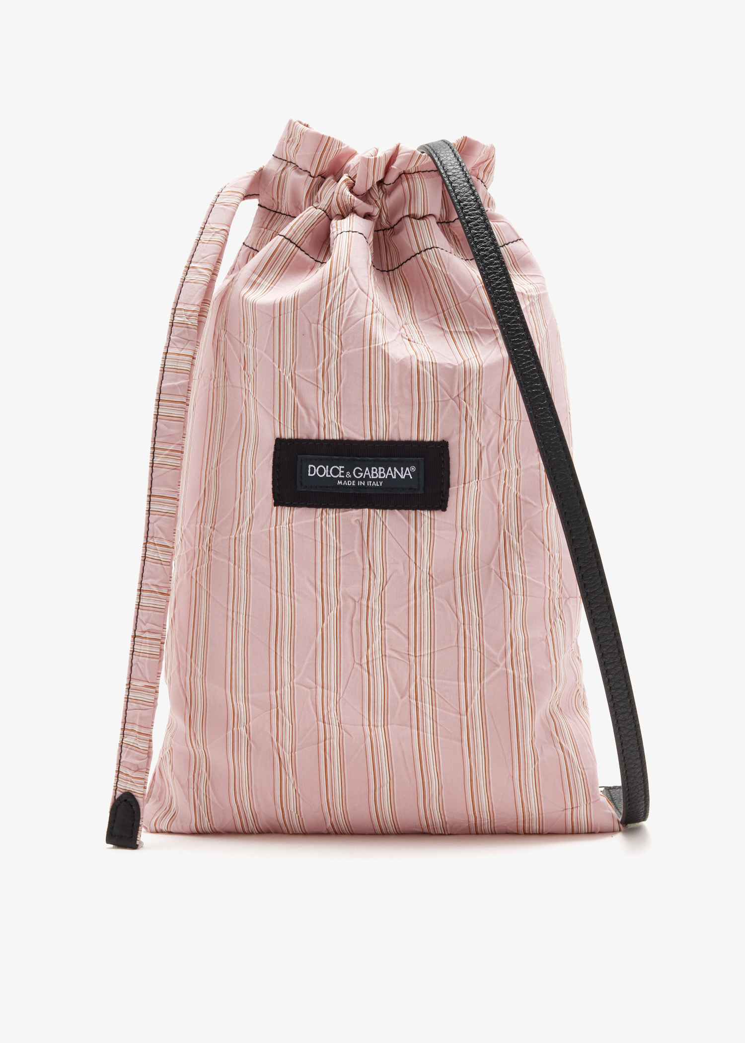 

Striped poplin crossbody bag, Printed