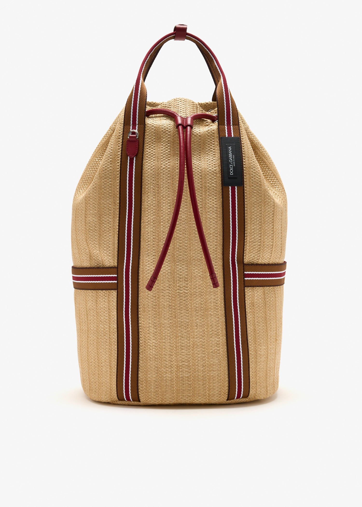 

Essenza raffia backpack, Beige