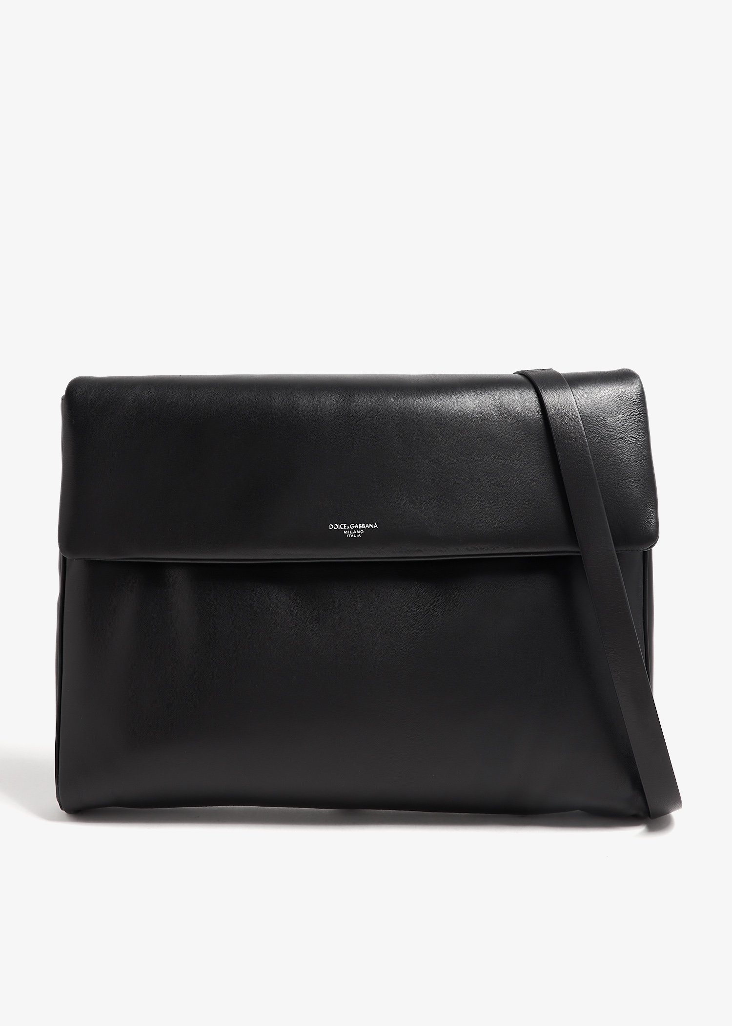 

Nappa leather large crossbody bag, Black