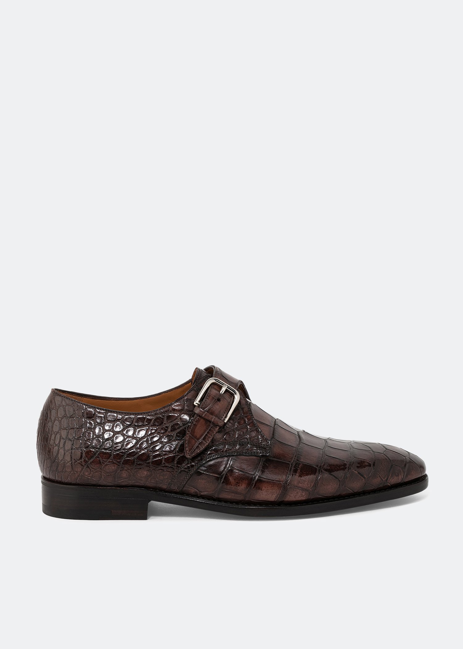 

Bologna monk strap shoes, Brown