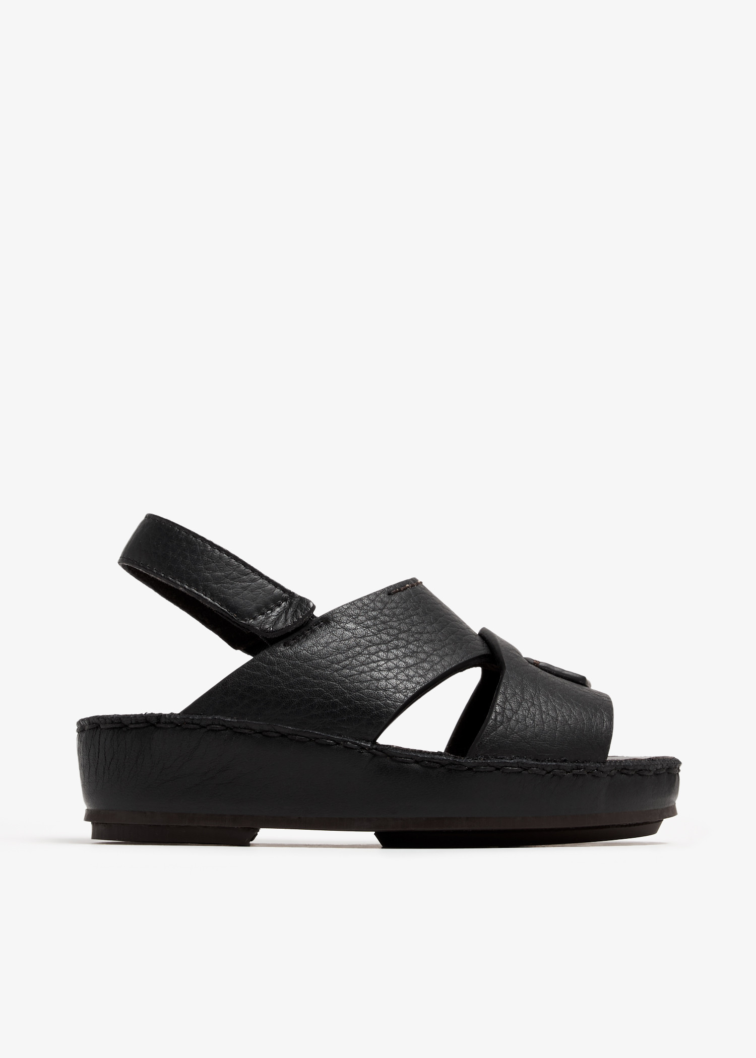 

Isola Piega Nuovo Cucire sandals, Black