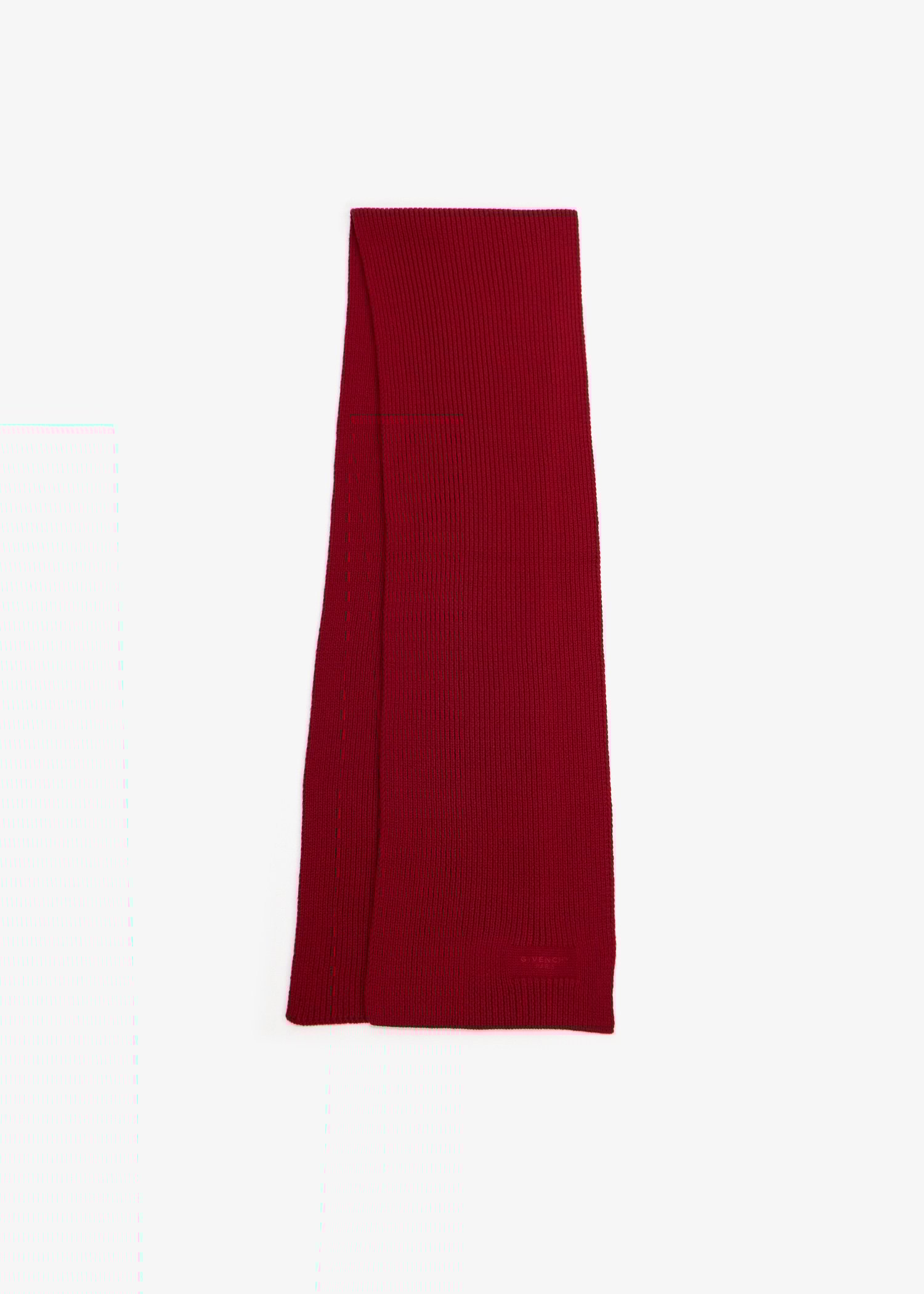 

Logo wool scarf, Red