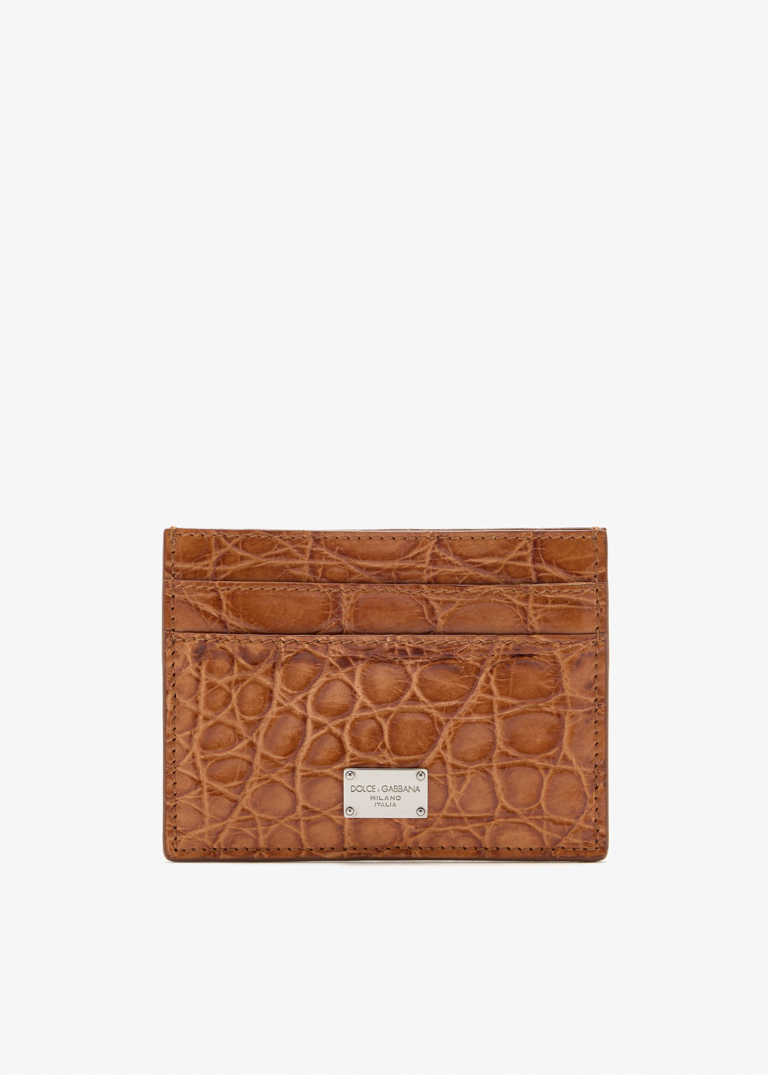 

Logo card holder, Brown