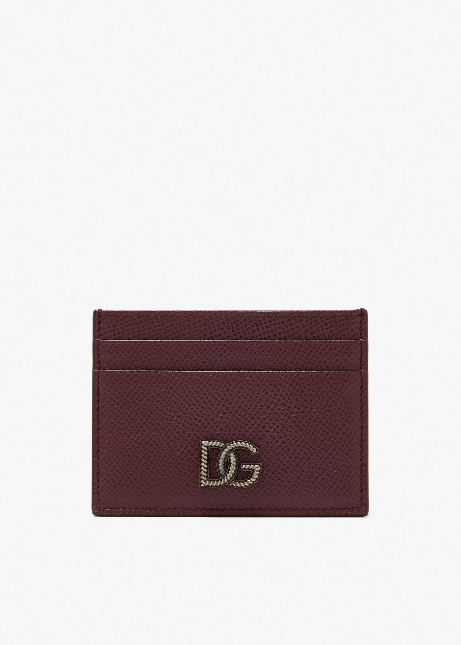 

Calfskin card holder, Burgundy