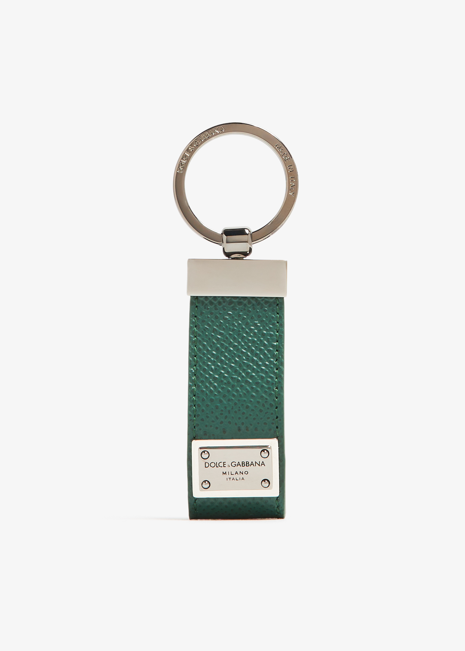 

Logo tag keyring, Green