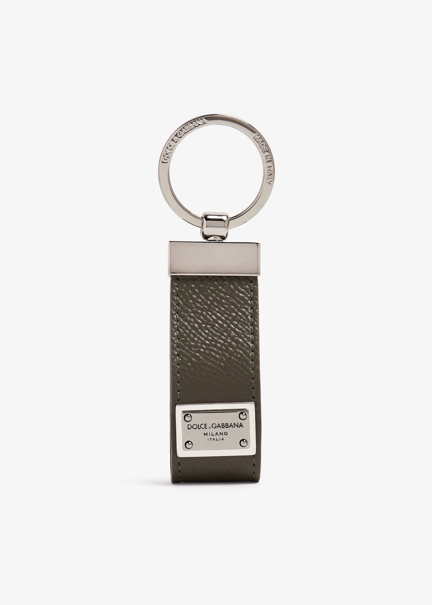 

Logo tag keyring, Green