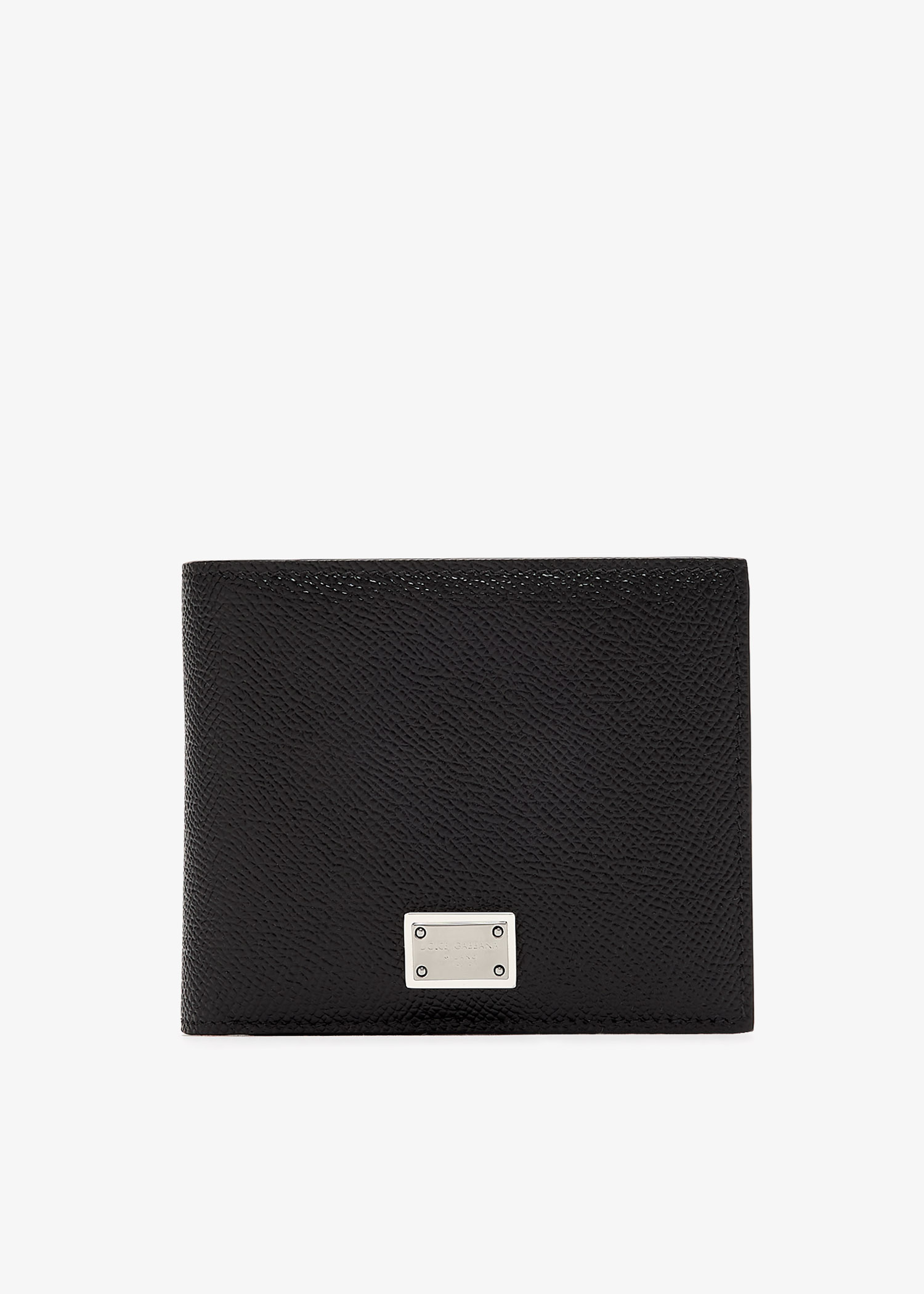 

Logo tag coin pocket wallet, Black