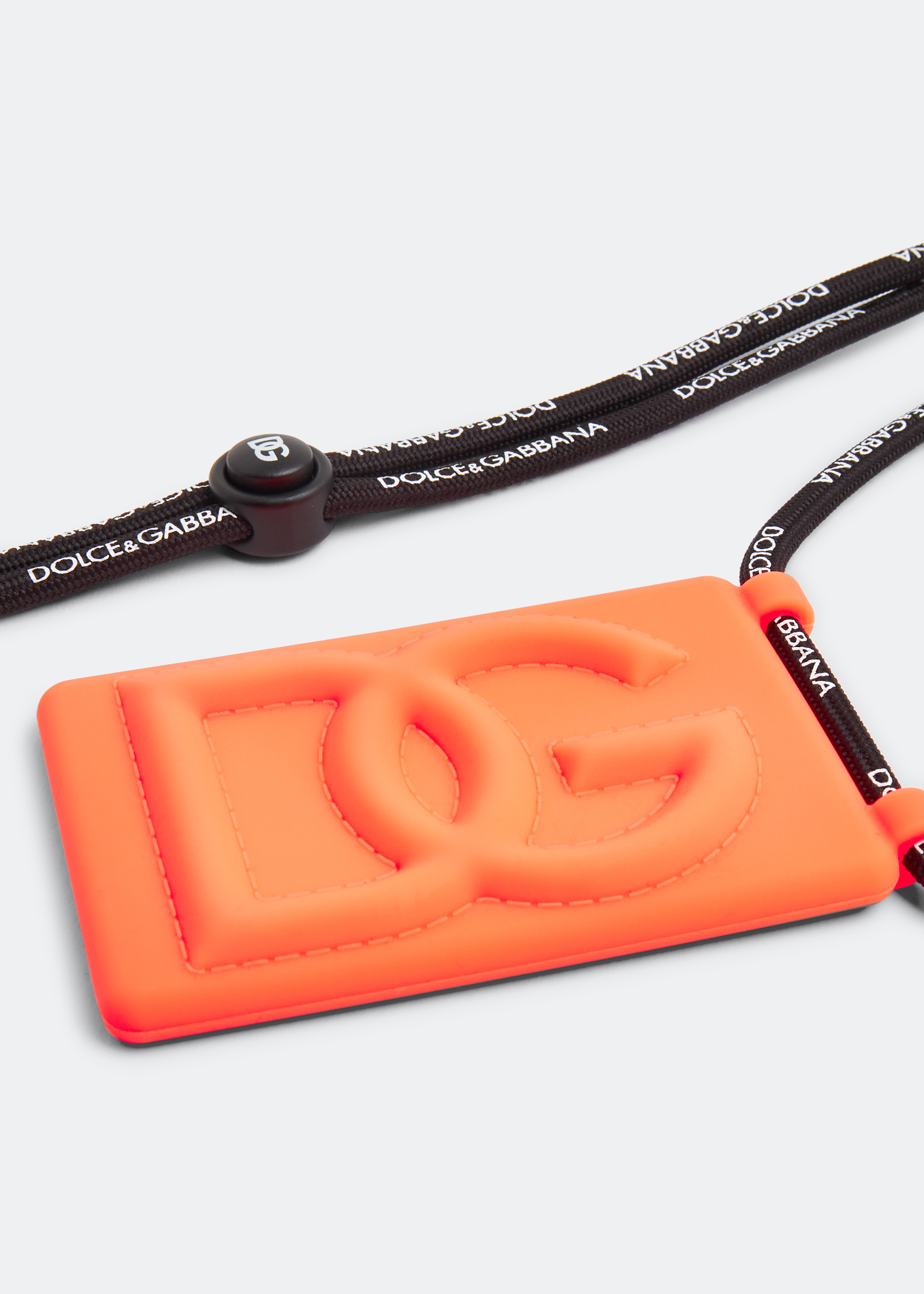 

Rubber logo badge holder, Orange